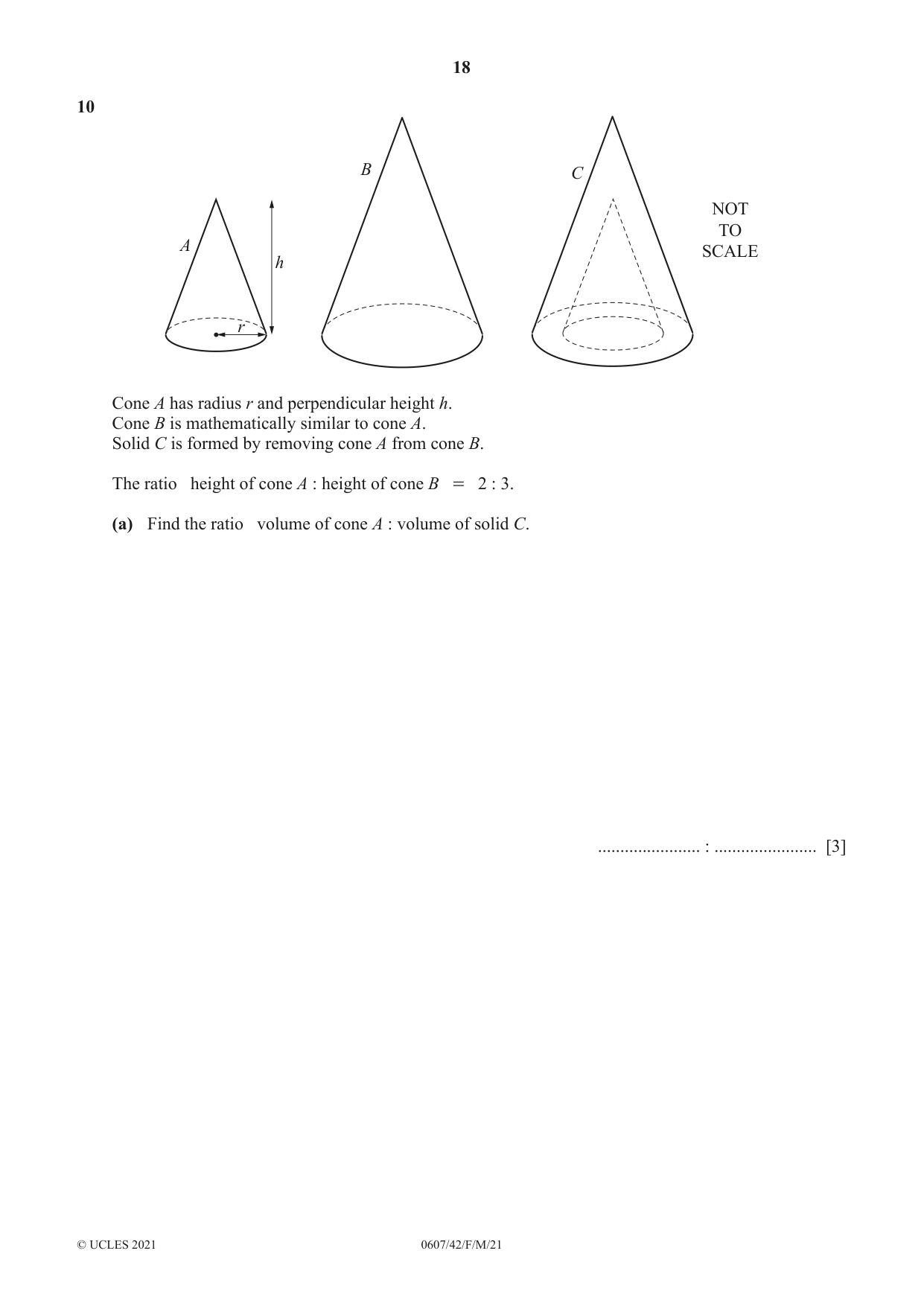 Cambridge IGCSE Mathematics - International 0607 2021 Feb/March Paper 4 · Variant 2 question paper, page 18 of 20