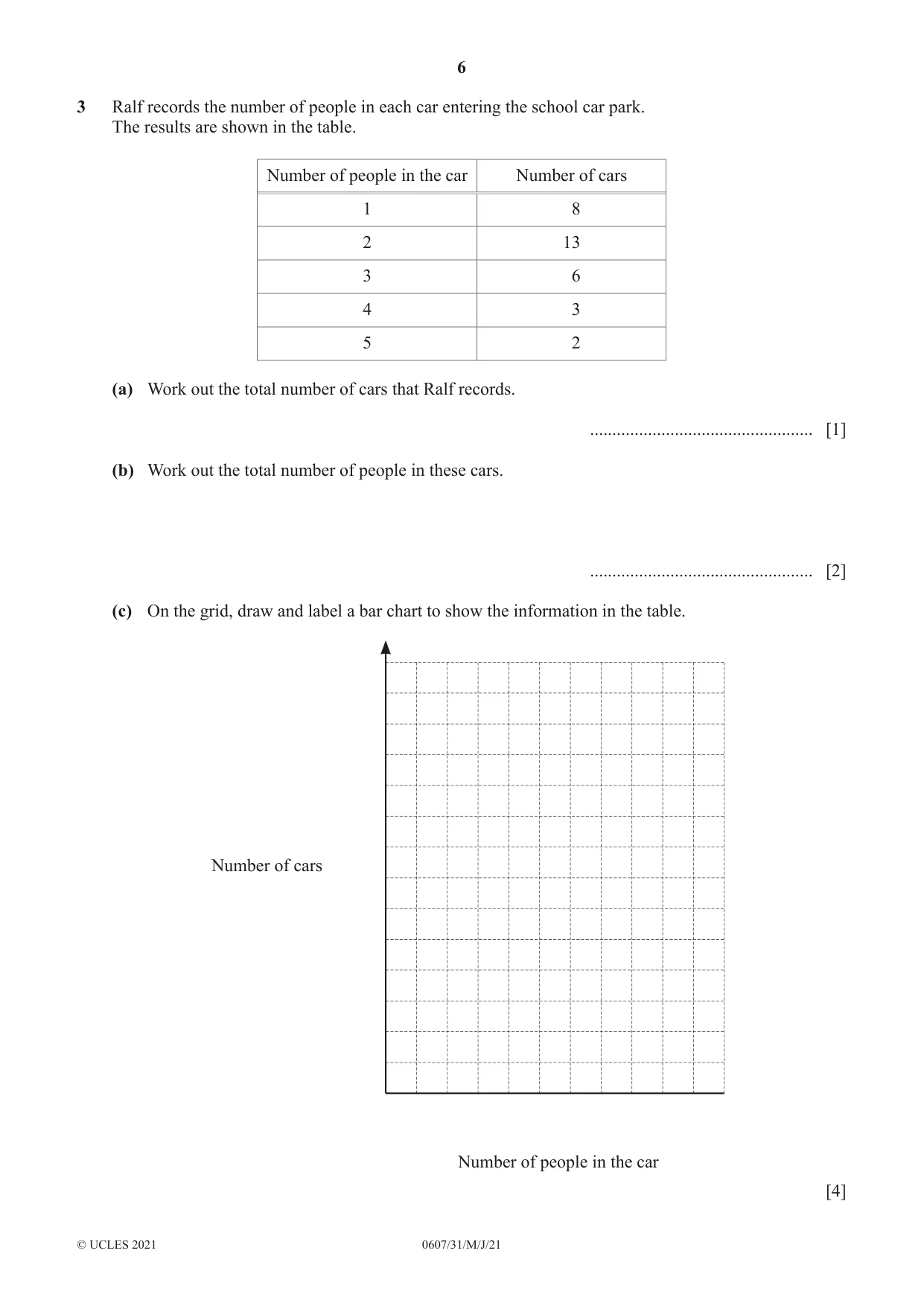 Cambridge IGCSE Mathematics - International 0607 2021 May/June Paper 3 · Variant 1 question paper, page 6 of 16