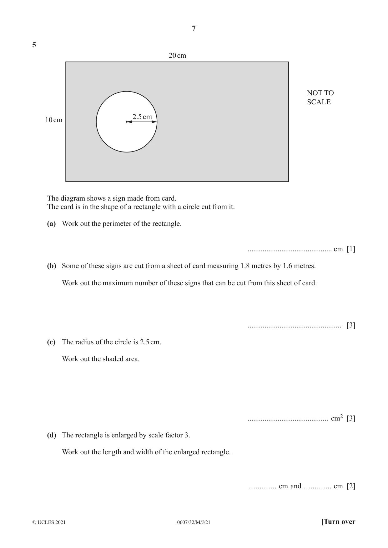 Cambridge IGCSE Mathematics - International 0607 2021 May/June Paper 3 · Variant 2 question paper, page 7 of 16