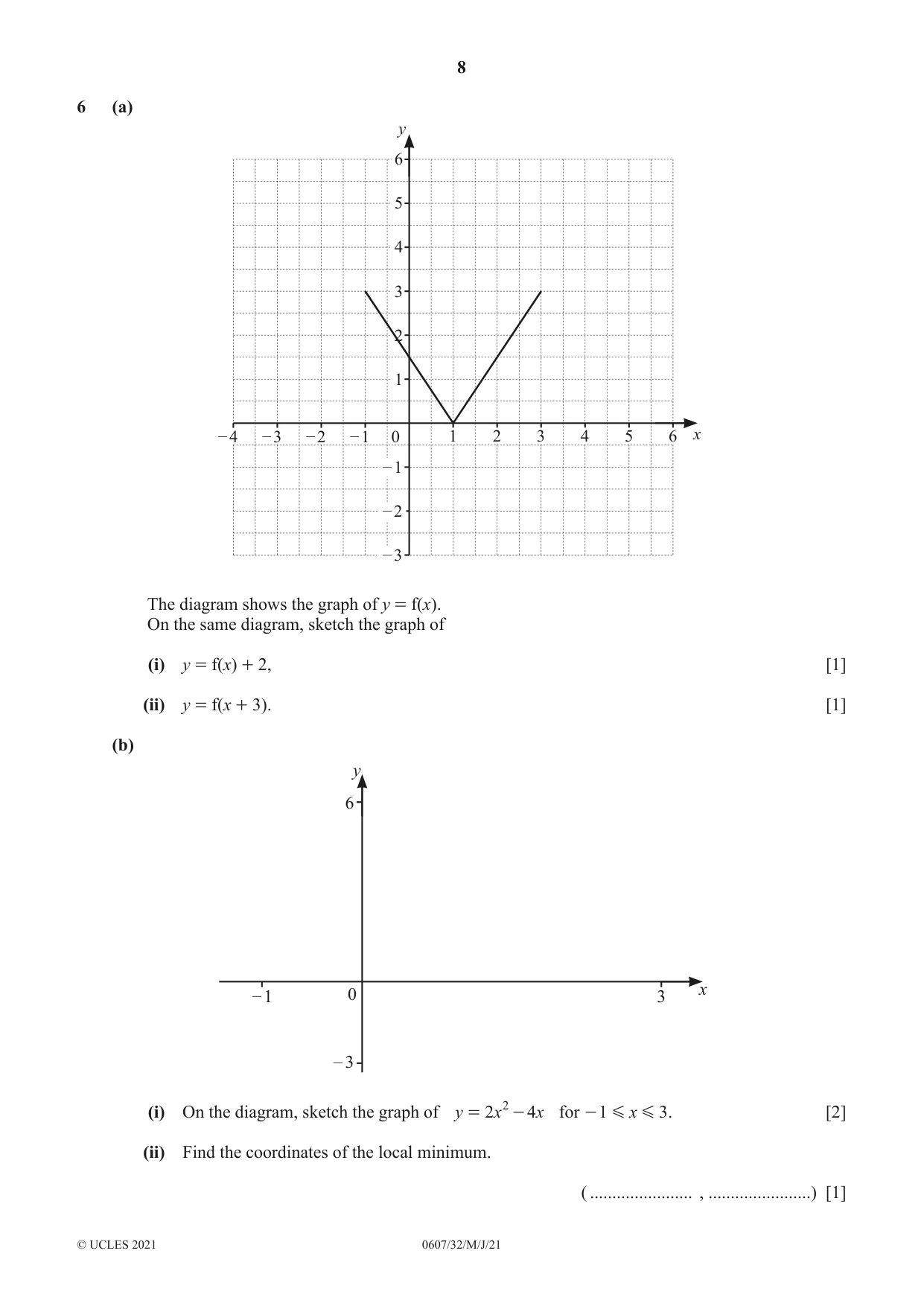 Cambridge IGCSE Mathematics - International 0607 2021 May/June Paper 3 · Variant 2 question paper, page 8 of 16