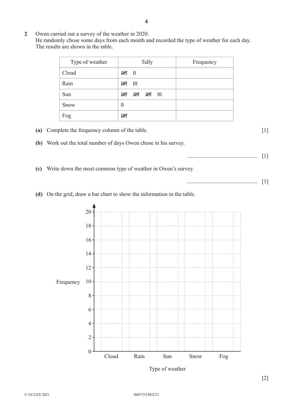 Cambridge IGCSE Mathematics - International 0607 2021 May/June Paper 3 · Variant 3 question paper, page 4 of 16