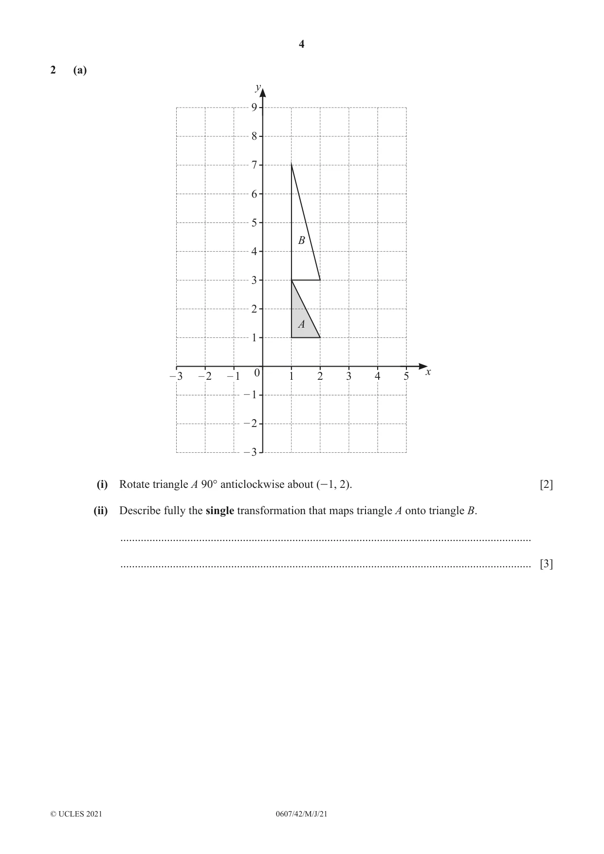 Cambridge IGCSE Mathematics - International 0607 2021 May/June Paper 4 · Variant 2 question paper, page 4 of 24