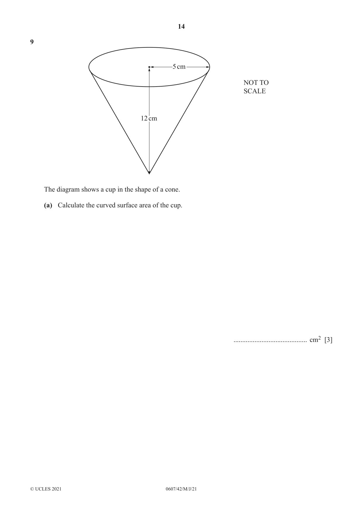 Cambridge IGCSE Mathematics - International 0607 2021 May/June Paper 4 · Variant 2 question paper, page 14 of 24