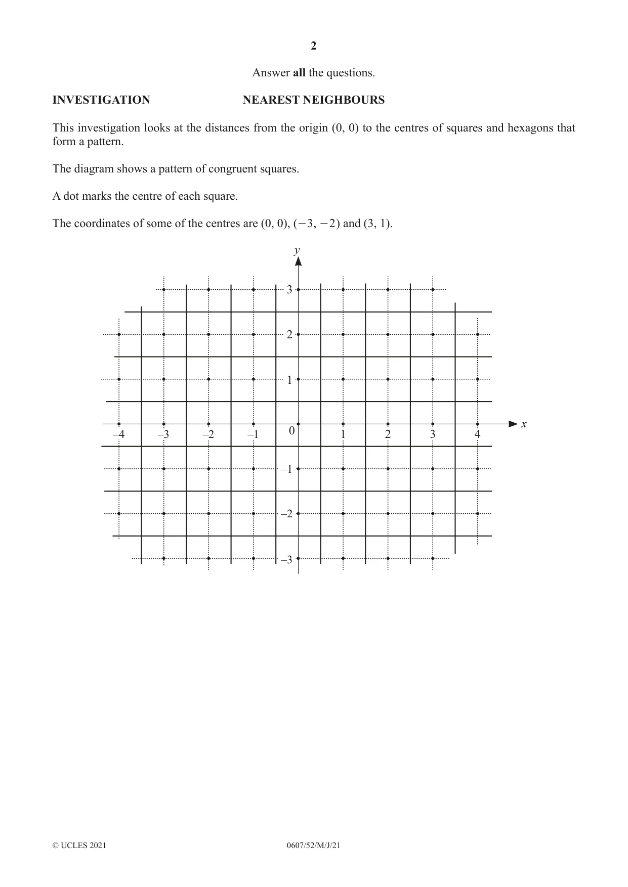 Cambridge IGCSE Mathematics - International 0607 2021 May/June Paper 5 · Variant 2 question paper, page 2 of 12