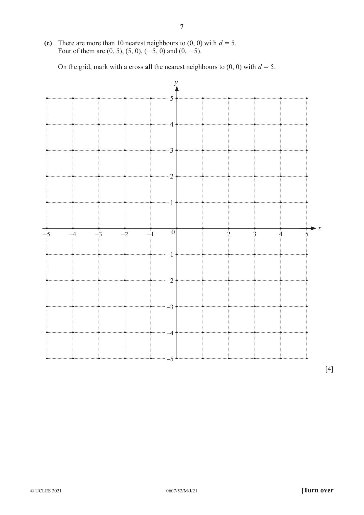 Cambridge IGCSE Mathematics - International 0607 2021 May/June Paper 5 · Variant 2 question paper, page 7 of 12