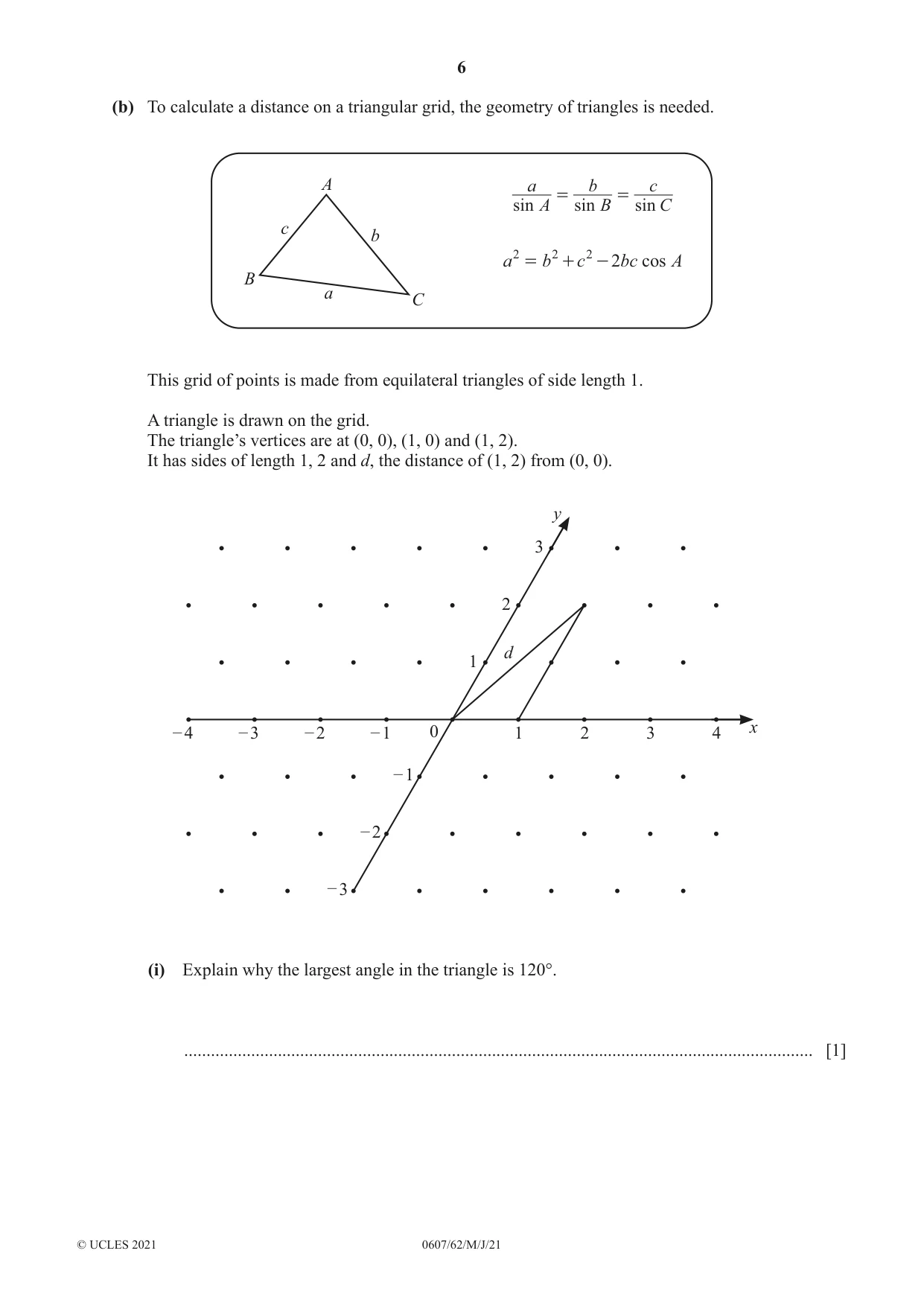 Cambridge IGCSE Mathematics - International 0607 2021 May/June Paper 6 · Variant 2 question paper, page 6 of 16
