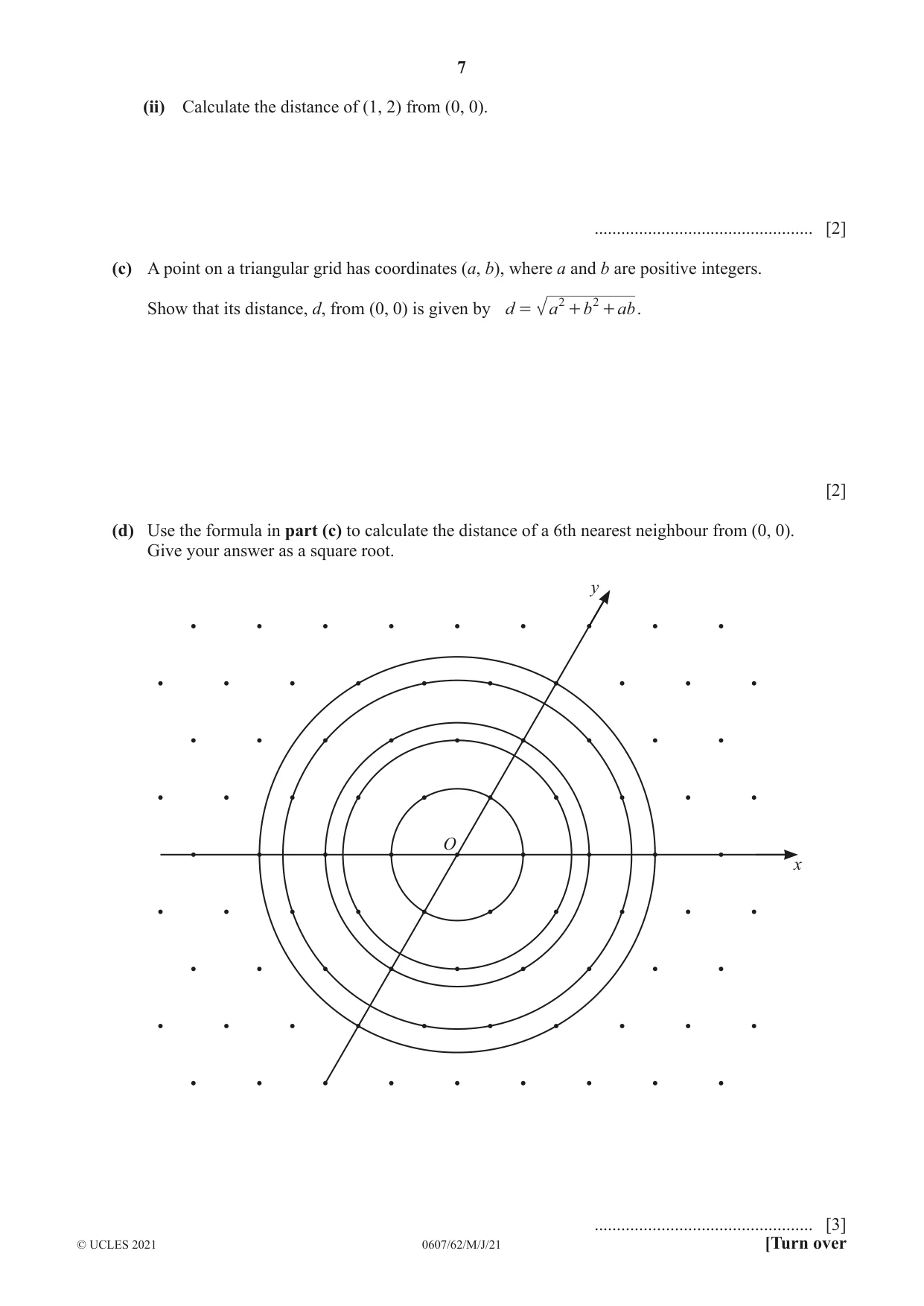 Cambridge IGCSE Mathematics - International 0607 2021 May/June Paper 6 · Variant 2 question paper, page 7 of 16