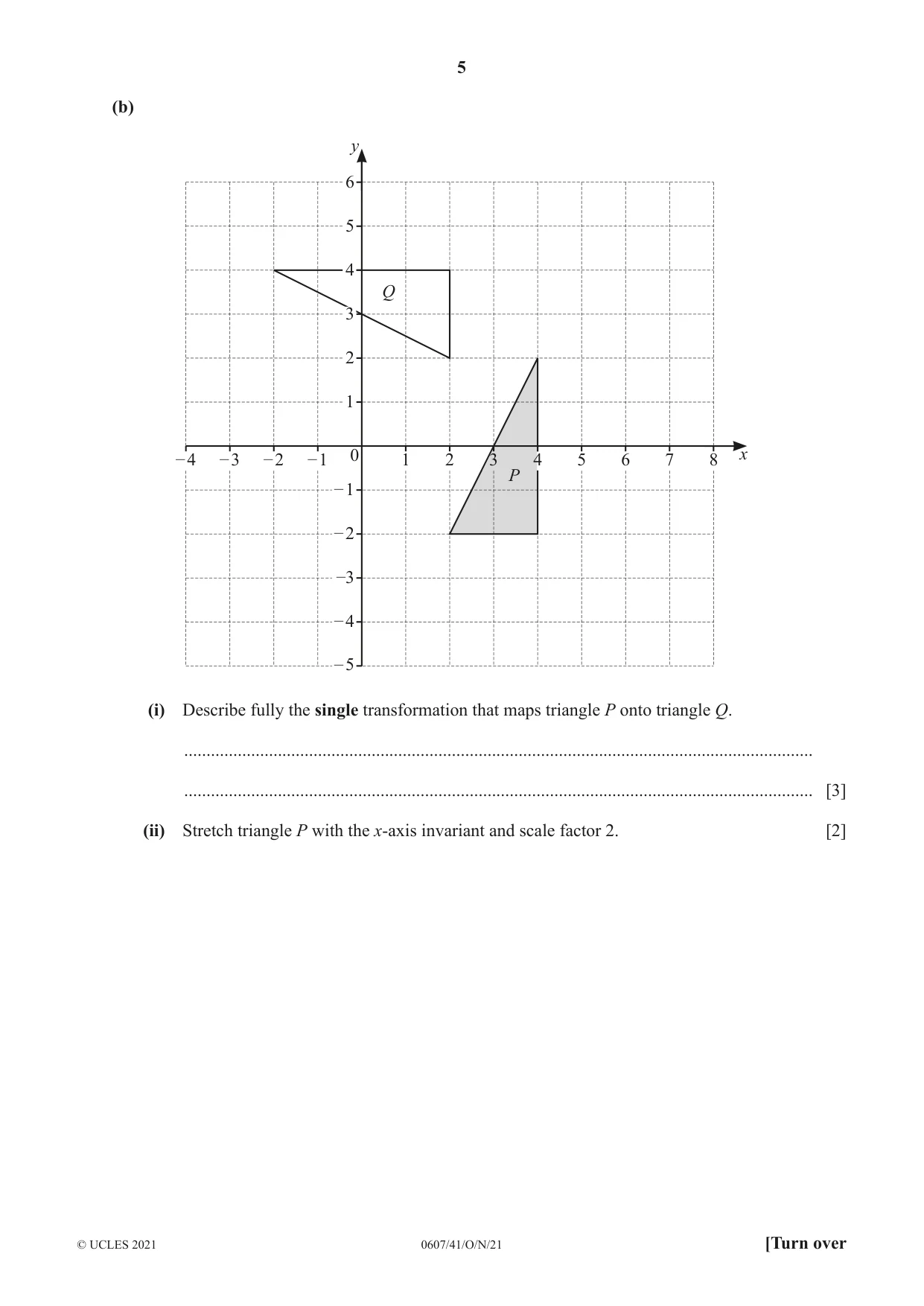 Cambridge IGCSE Mathematics - International 0607 2021 Oct/Nov Paper 4 · Variant 1 question paper, page 5 of 20