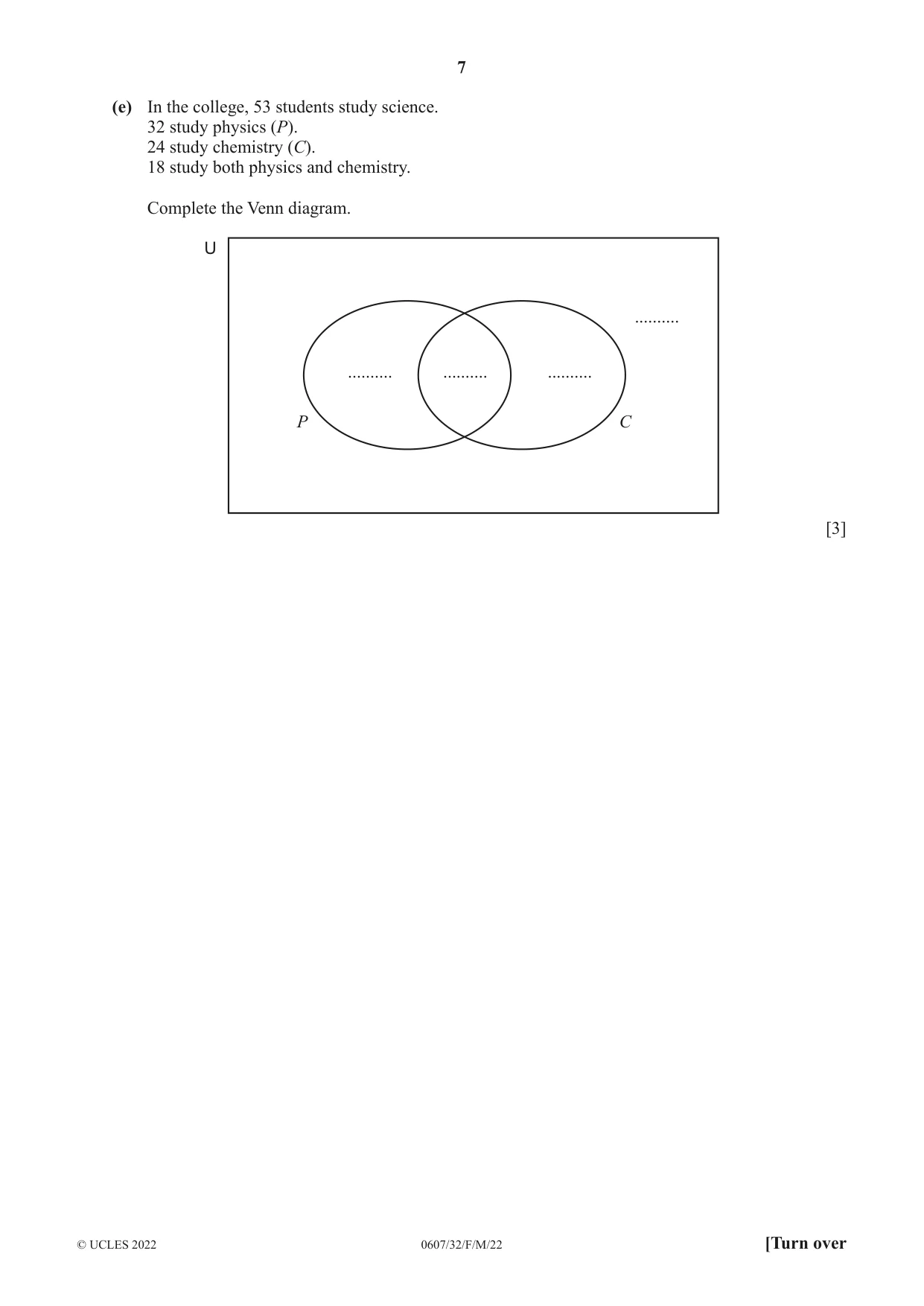 Cambridge IGCSE Mathematics - International 0607 2022 Feb/March Paper 3 · Variant 2 question paper, page 7 of 20