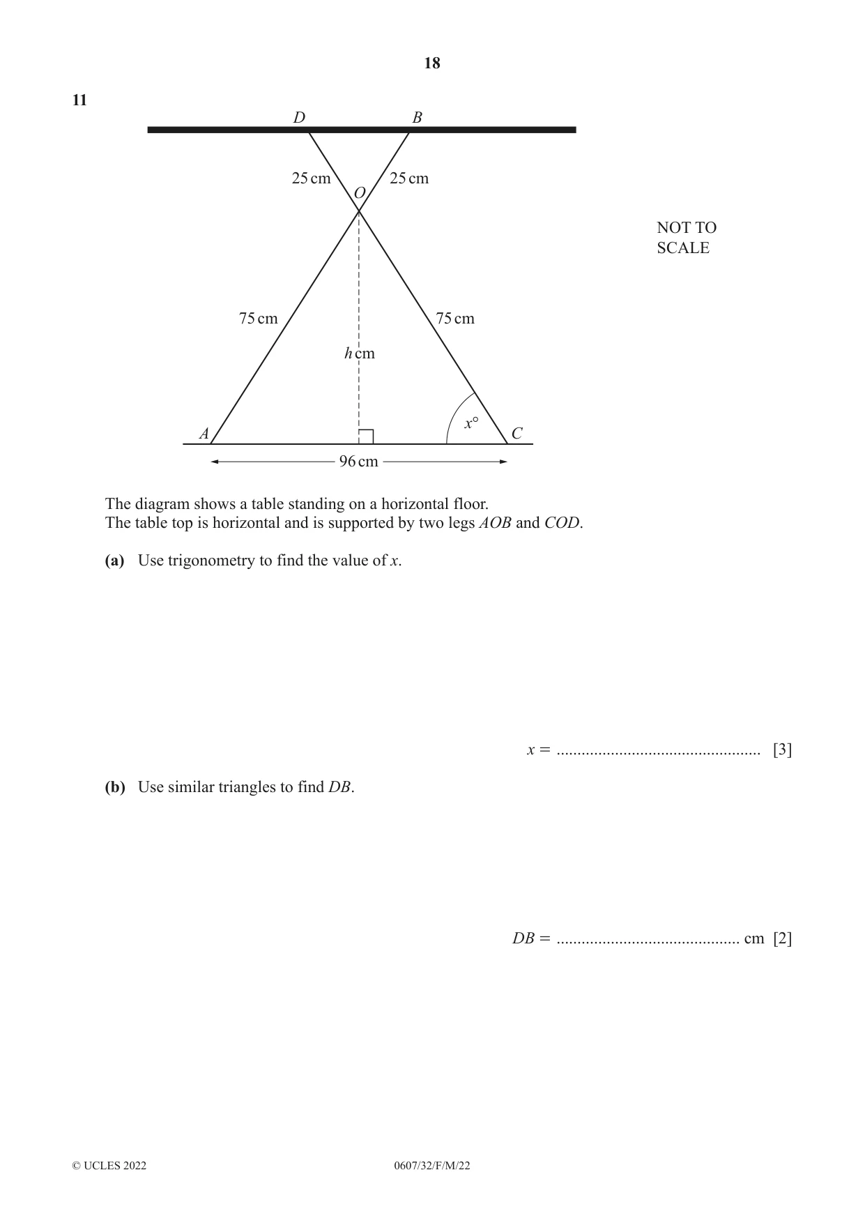 Cambridge IGCSE Mathematics - International 0607 2022 Feb/March Paper 3 · Variant 2 question paper, page 18 of 20