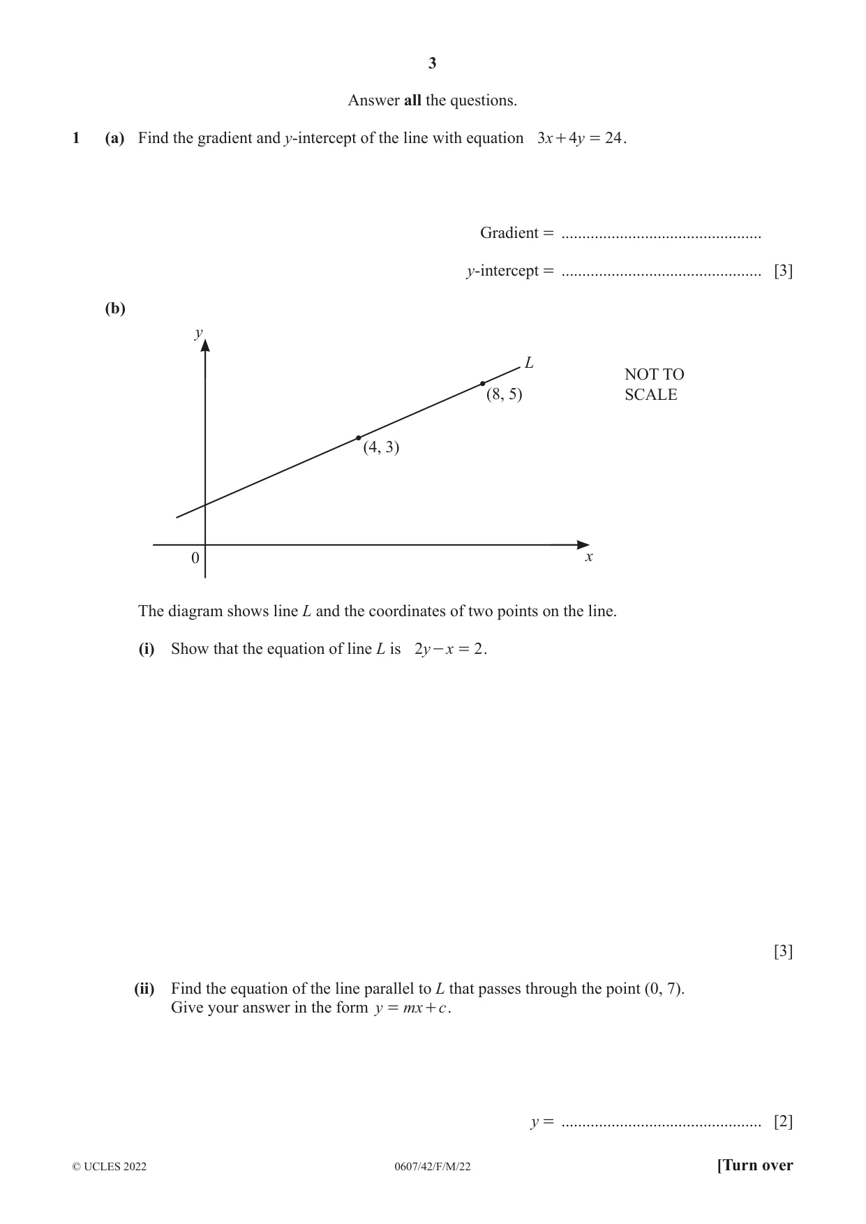 Cambridge IGCSE Mathematics - International 0607 2022 Feb/March Paper 4 · Variant 2 question paper, page 3 of 20