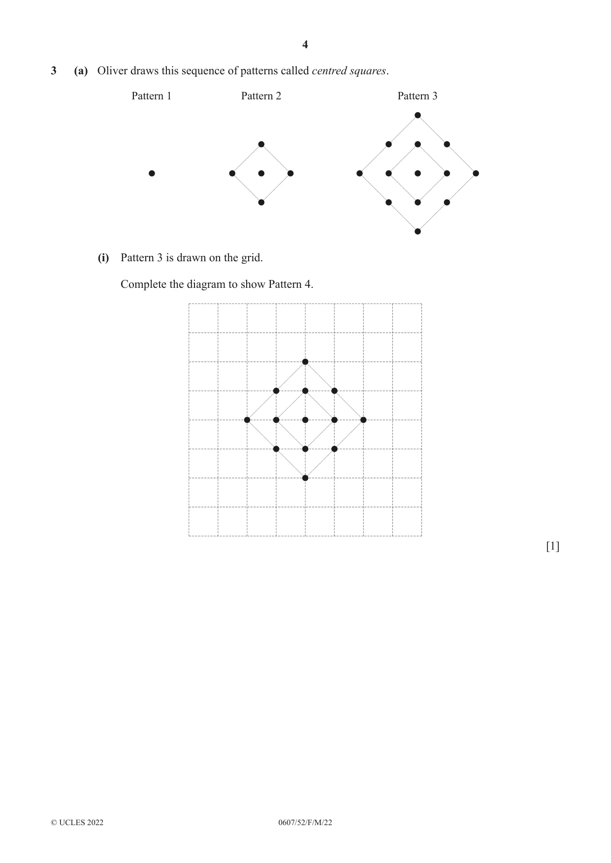 Cambridge IGCSE Mathematics - International 0607 2022 Feb/March Paper 5 · Variant 2 question paper, page 4 of 12