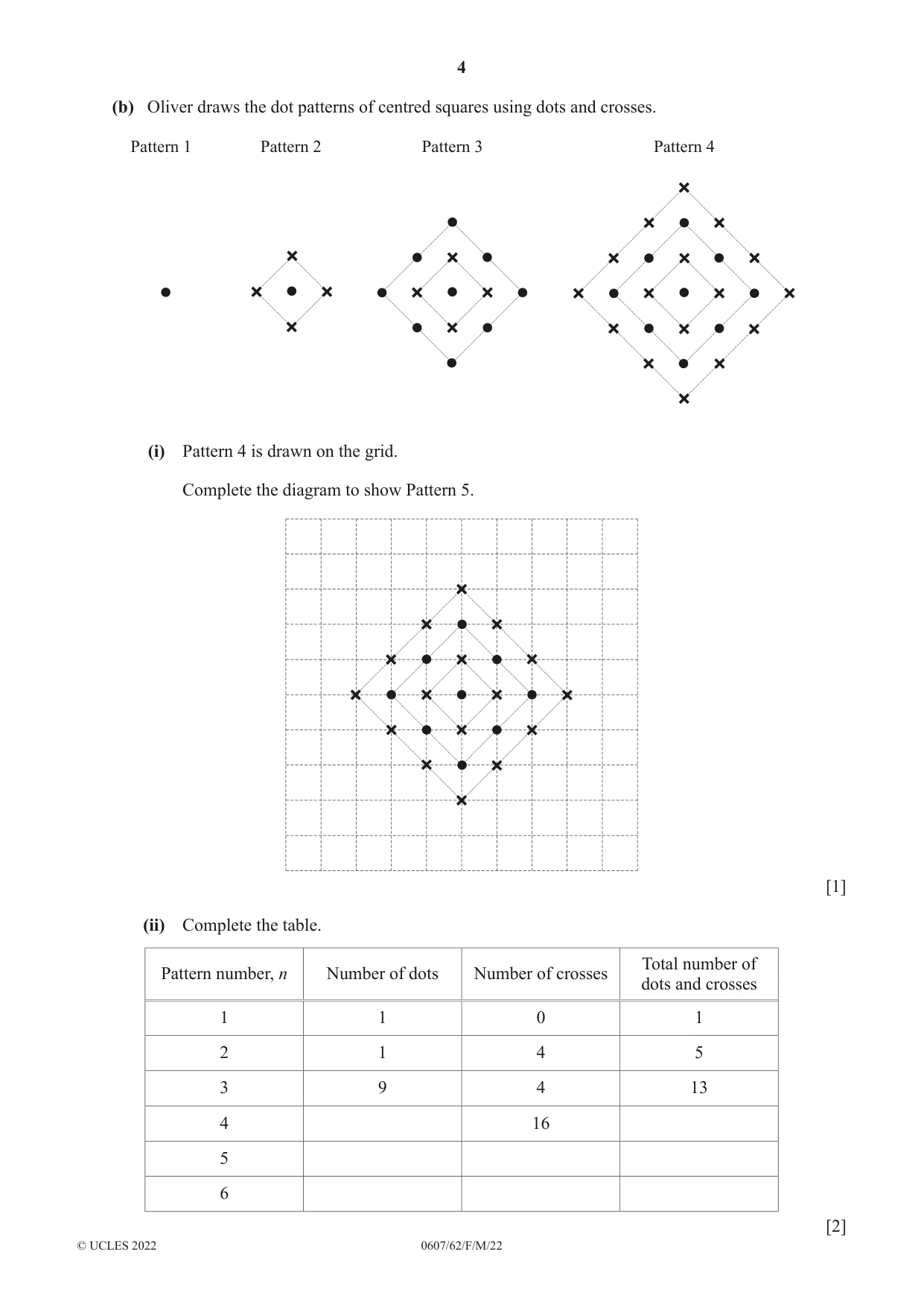 Cambridge IGCSE Mathematics - International 0607 2022 Feb/March Paper 6 · Variant 2 question paper, page 4 of 20