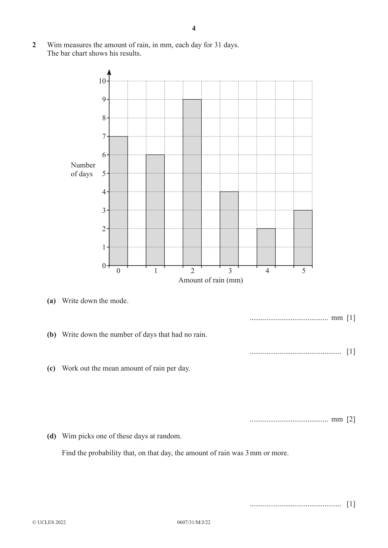 Cambridge IGCSE Mathematics - International 0607 2022 May/June Paper 3 · Variant 1 question paper, page 4 of 16