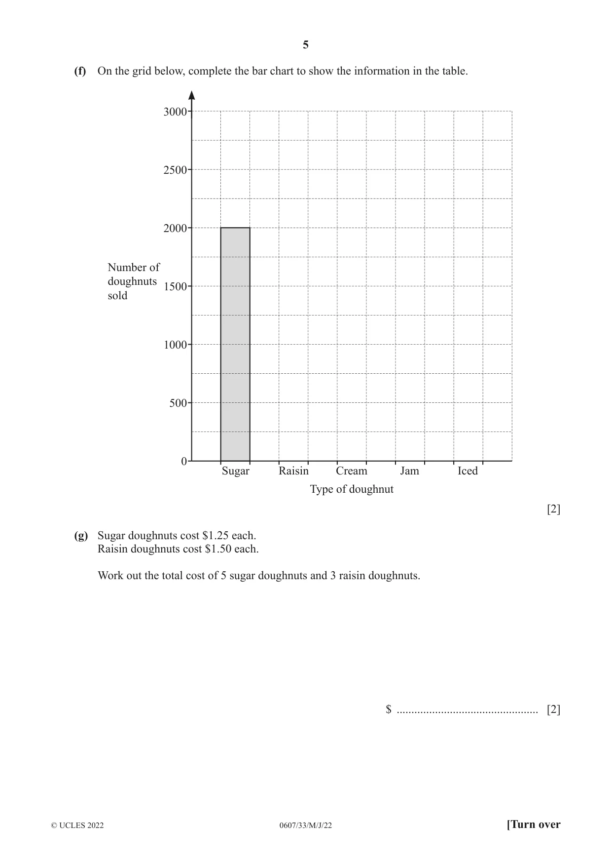 Cambridge IGCSE Mathematics - International 0607 2022 May/June Paper 3 · Variant 3 question paper, page 5 of 20