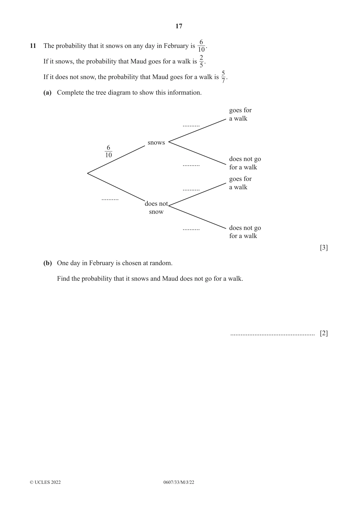 Cambridge IGCSE Mathematics - International 0607 2022 May/June Paper 3 · Variant 3 question paper, page 17 of 20