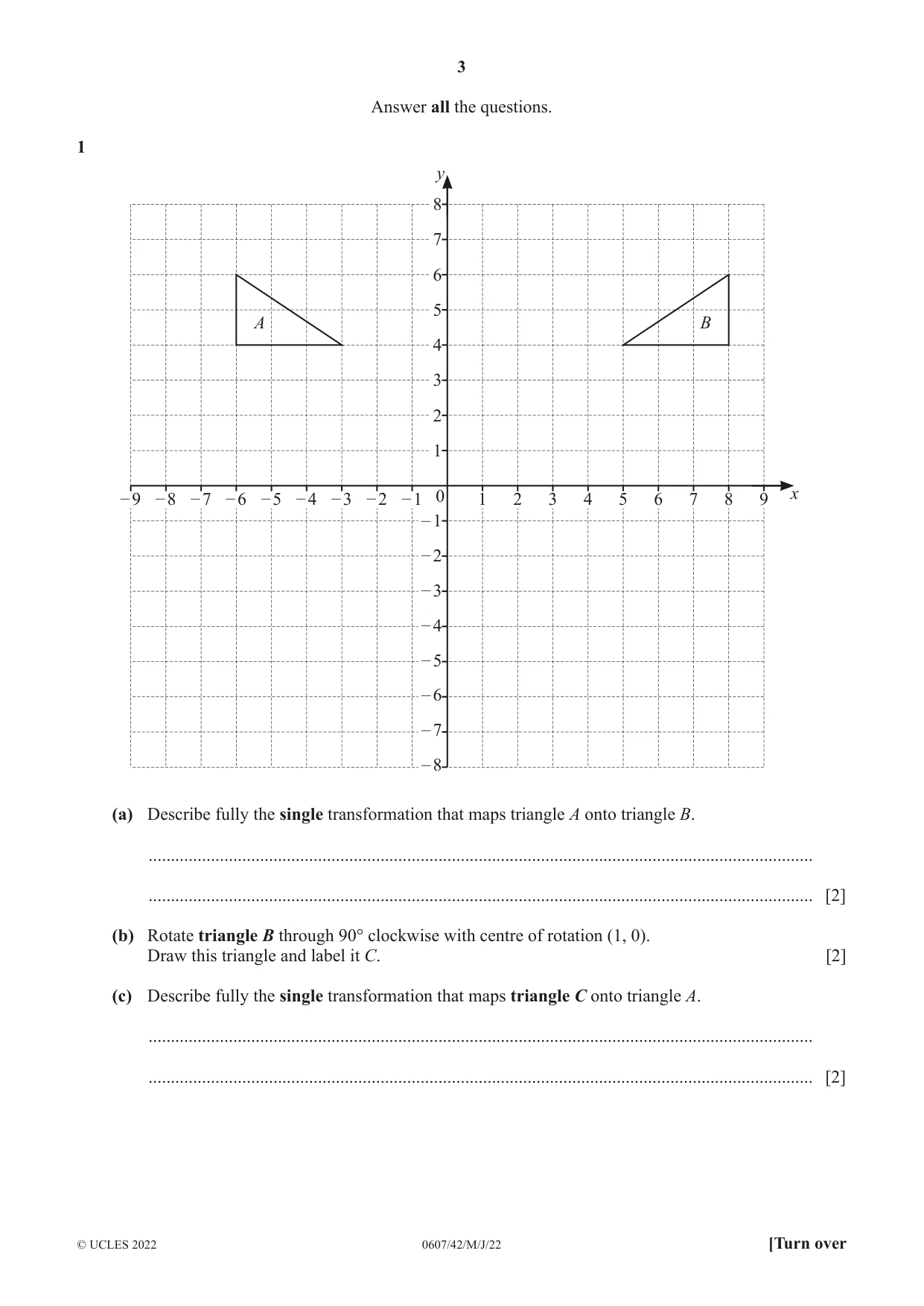 Cambridge IGCSE Mathematics - International 0607 2022 May/June Paper 4 · Variant 2 question paper, page 3 of 20