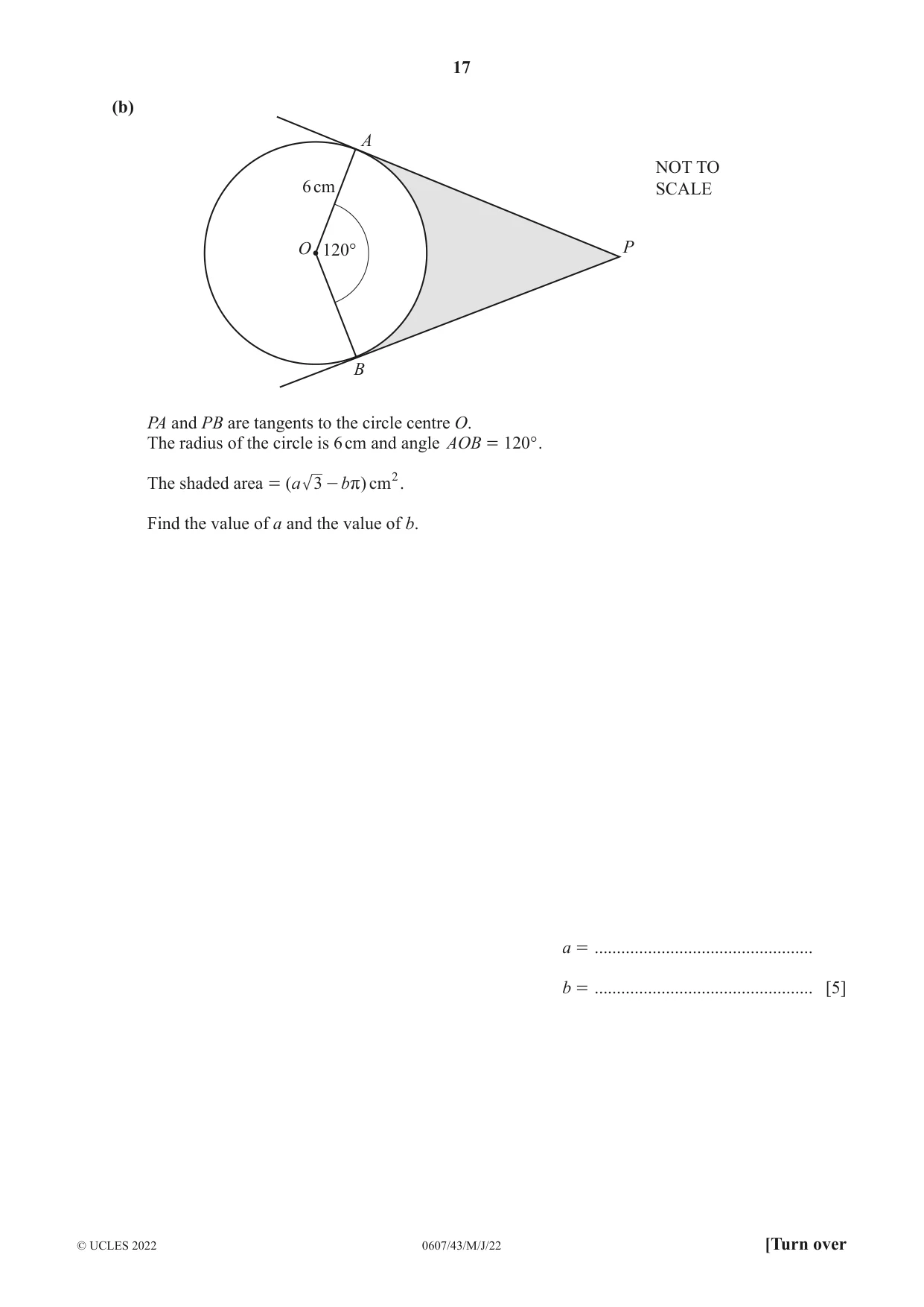 Cambridge IGCSE Mathematics - International 0607 2022 May/June Paper 4 · Variant 3 question paper, page 17 of 20