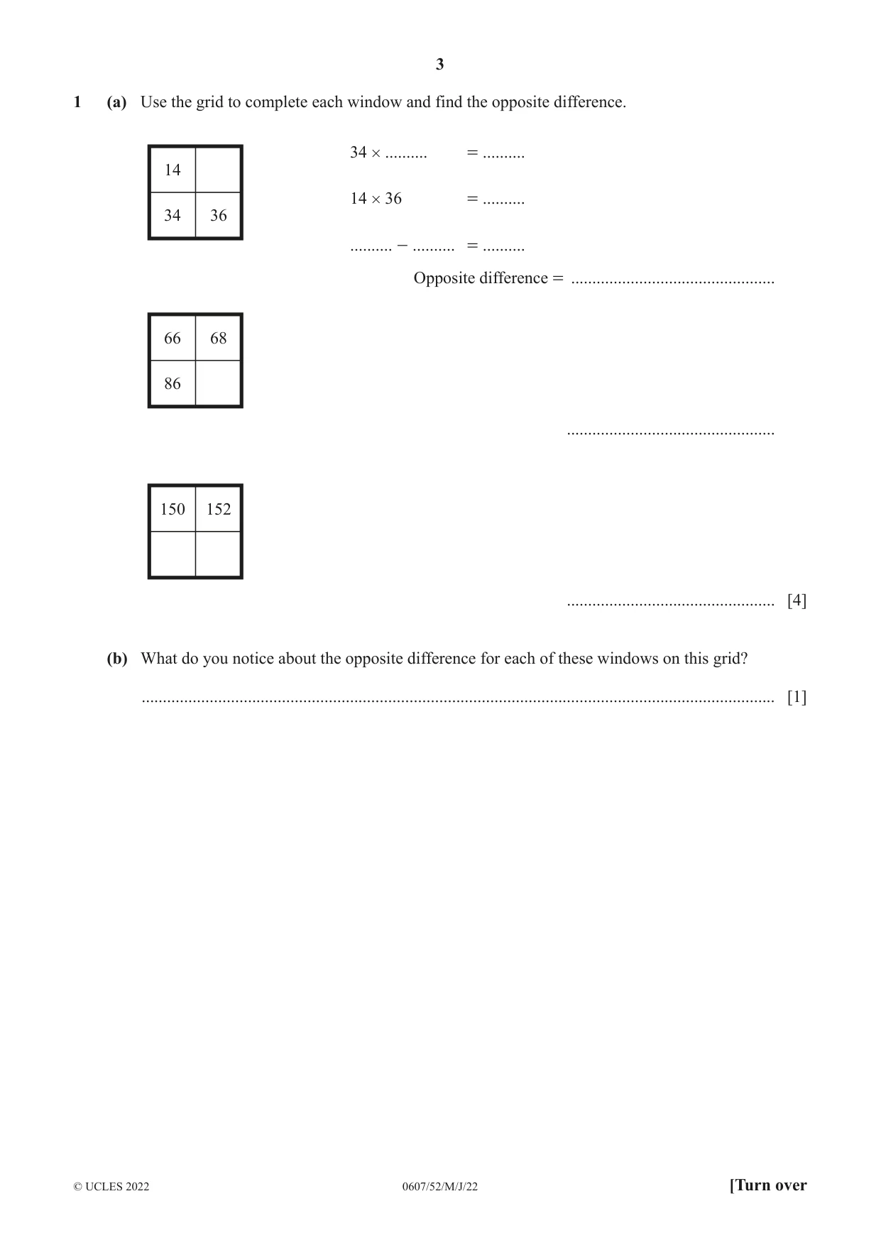 Cambridge IGCSE Mathematics - International 0607 2022 May/June Paper 5 · Variant 2 question paper, page 3 of 8