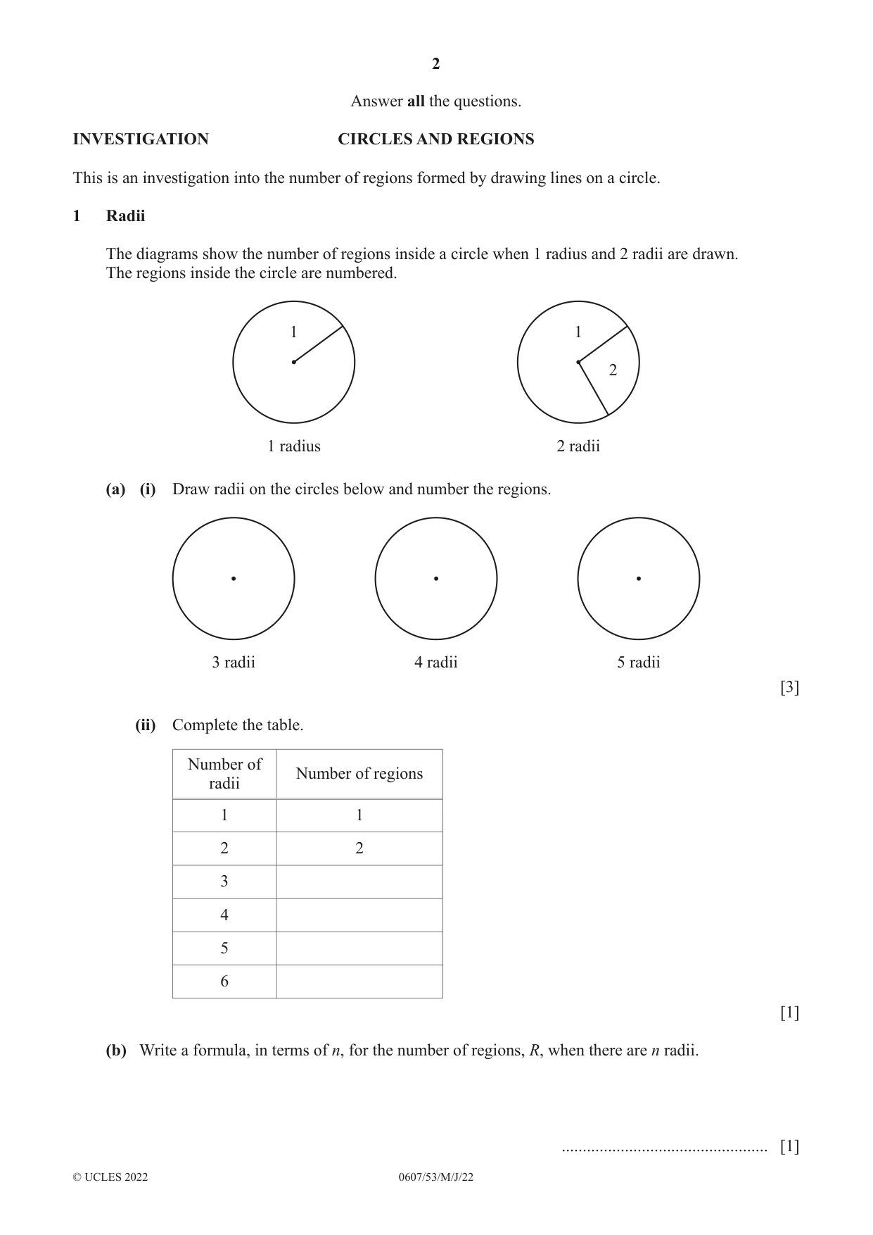 Cambridge IGCSE Mathematics - International 0607 2022 May/June Paper 5 · Variant 3 question paper, page 2 of 12
