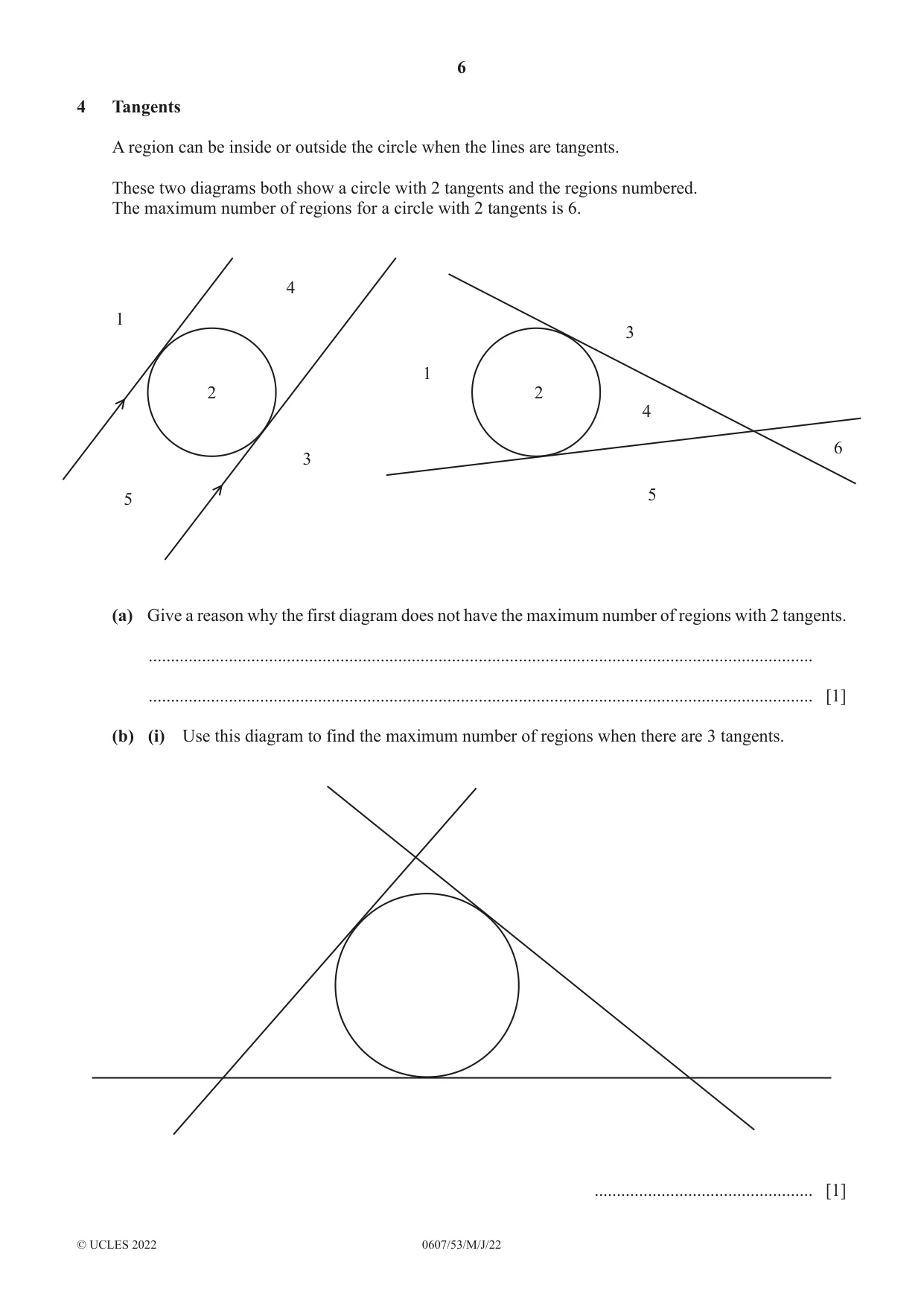 Cambridge IGCSE Mathematics - International 0607 2022 May/June Paper 5 · Variant 3 question paper, page 6 of 12