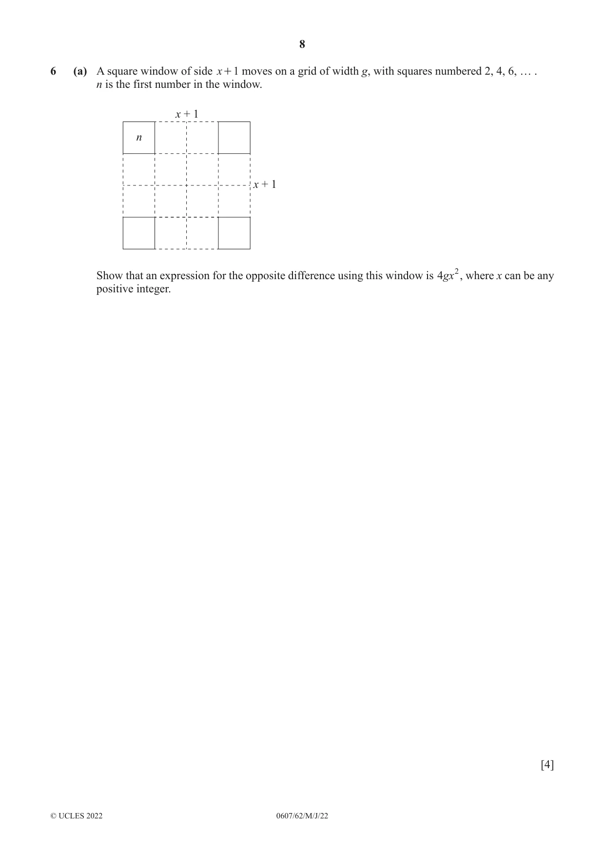 Cambridge IGCSE Mathematics - International 0607 2022 May/June Paper 6 · Variant 2 question paper, page 8 of 16
