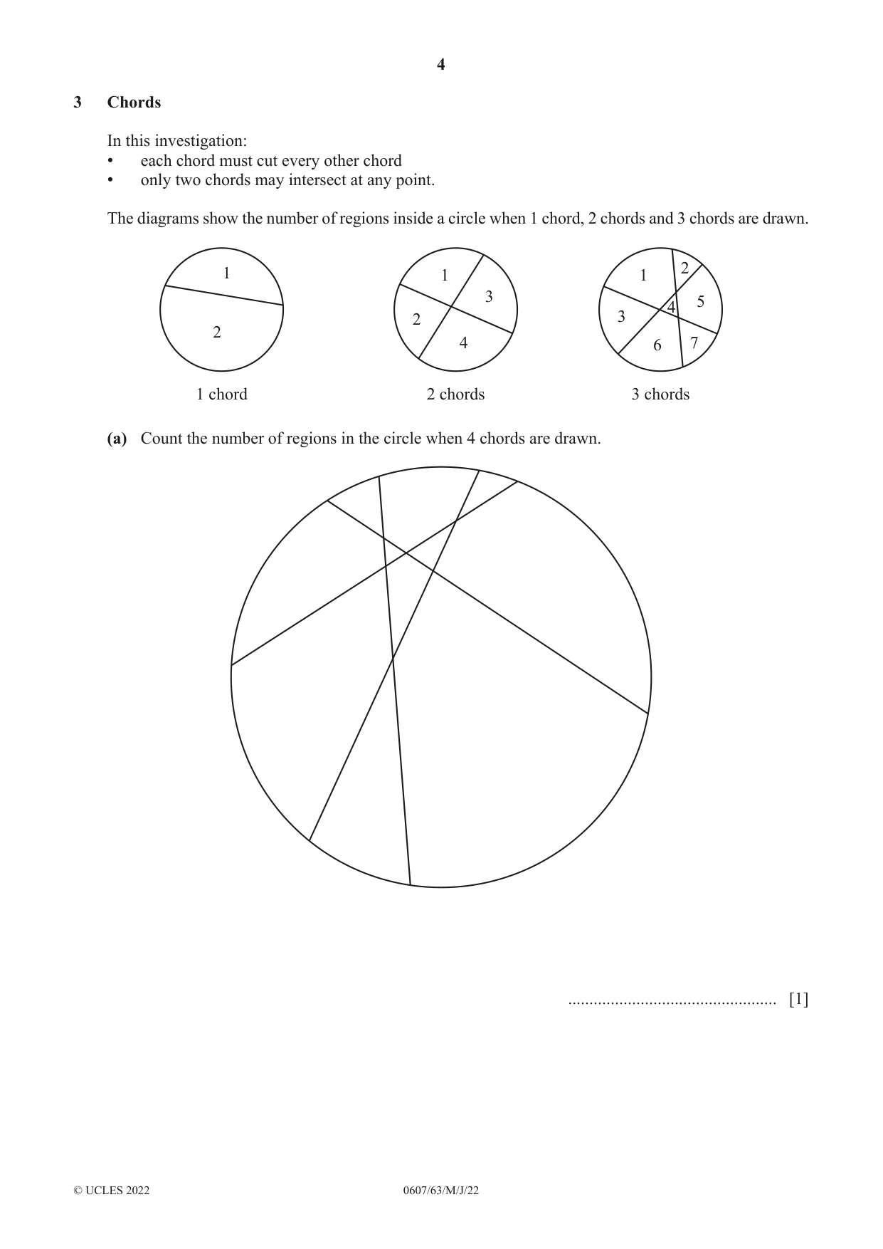 Cambridge IGCSE Mathematics - International 0607 2022 May/June Paper 6 · Variant 3 question paper, page 4 of 16