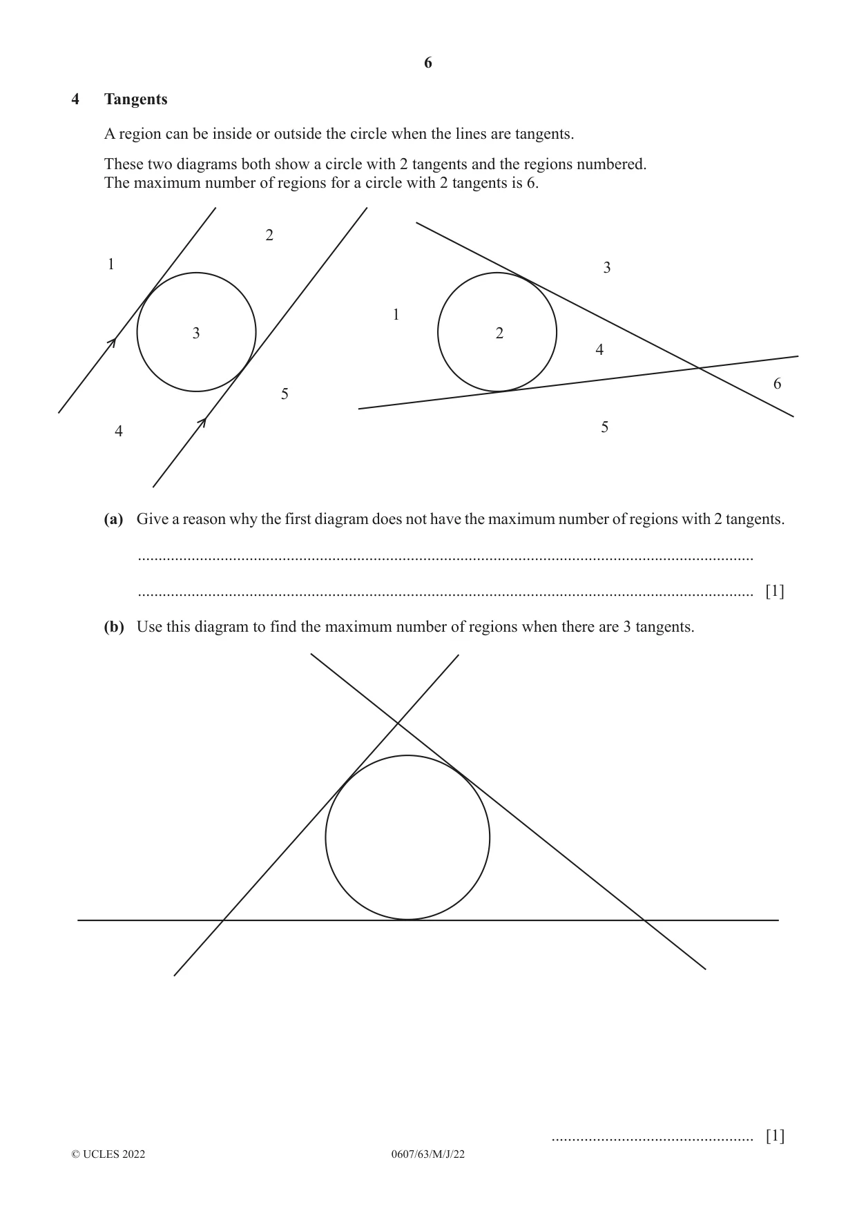 Cambridge IGCSE Mathematics - International 0607 2022 May/June Paper 6 · Variant 3 question paper, page 6 of 16