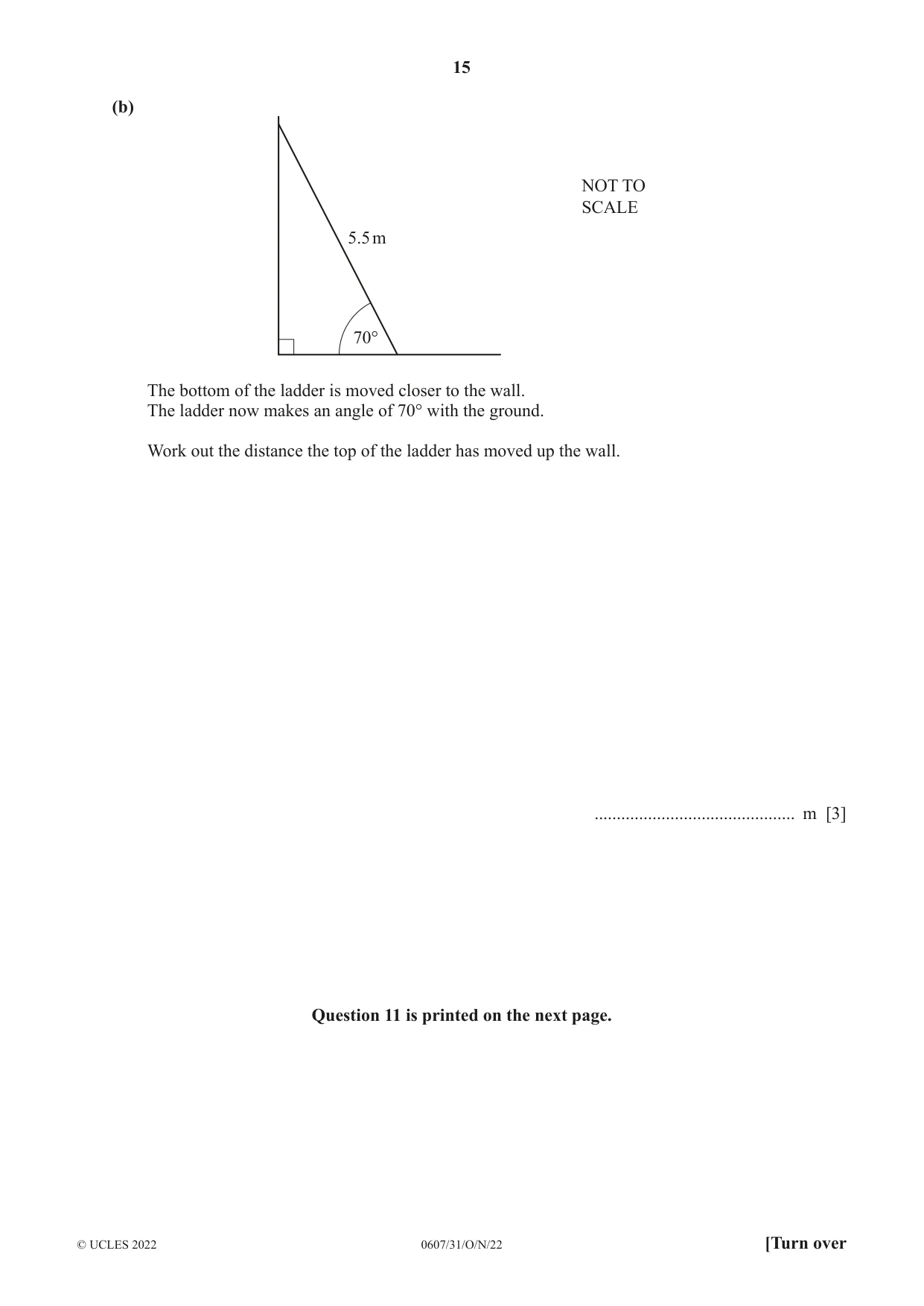 Cambridge IGCSE Mathematics - International 0607 2022 Oct/Nov Paper 3 · Variant 1 question paper, page 15 of 16