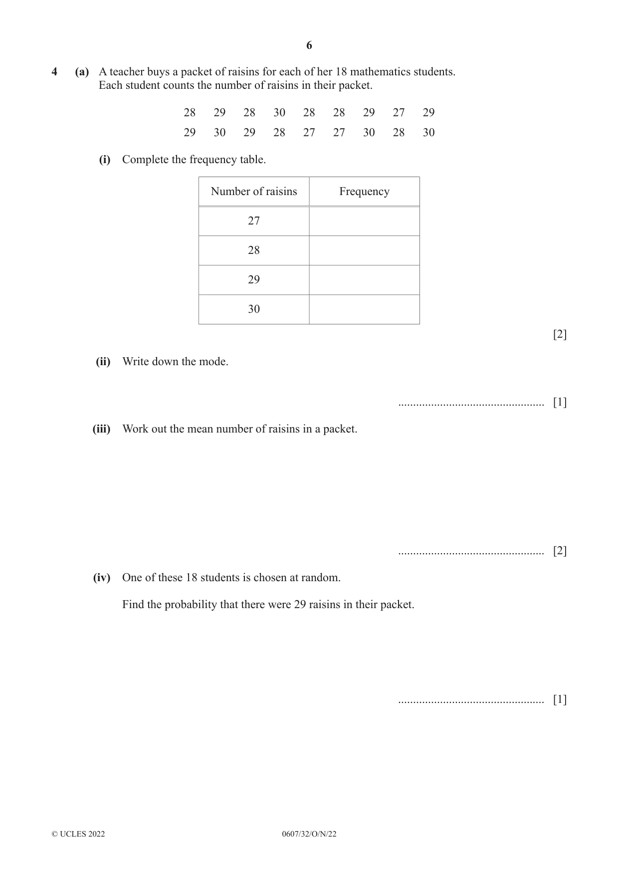 Cambridge IGCSE Mathematics - International 0607 2022 Oct/Nov Paper 3 · Variant 2 question paper, page 6 of 16