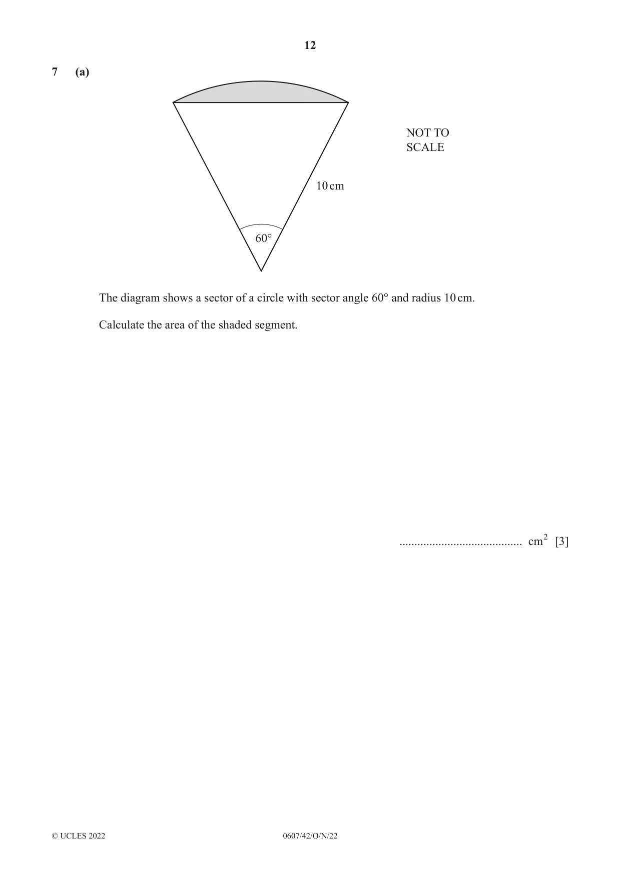 Cambridge IGCSE Mathematics - International 0607 2022 Oct/Nov Paper 4 · Variant 2 question paper, page 12 of 20