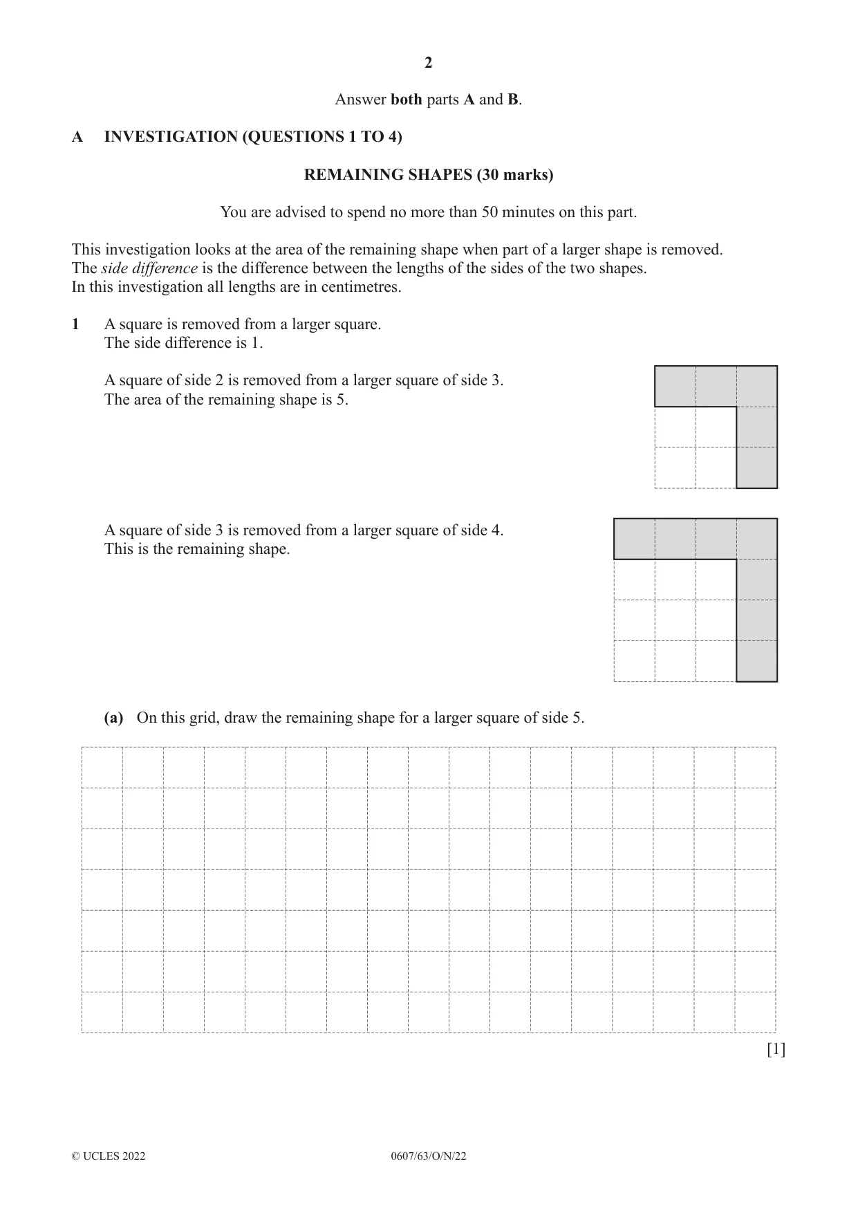 Cambridge IGCSE Mathematics - International 0607 2022 Oct/Nov Paper 6 · Variant 3 question paper, page 2 of 16
