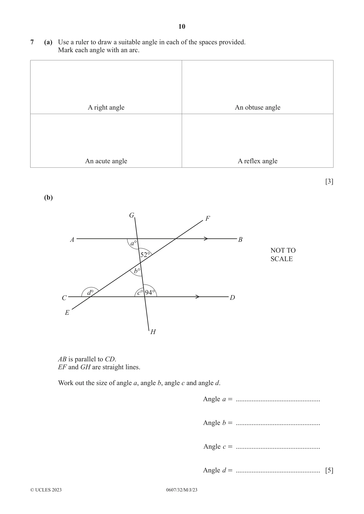 Cambridge IGCSE Mathematics - International 0607 2023 May/June Paper 3 · Variant 2 question paper, page 10 of 16