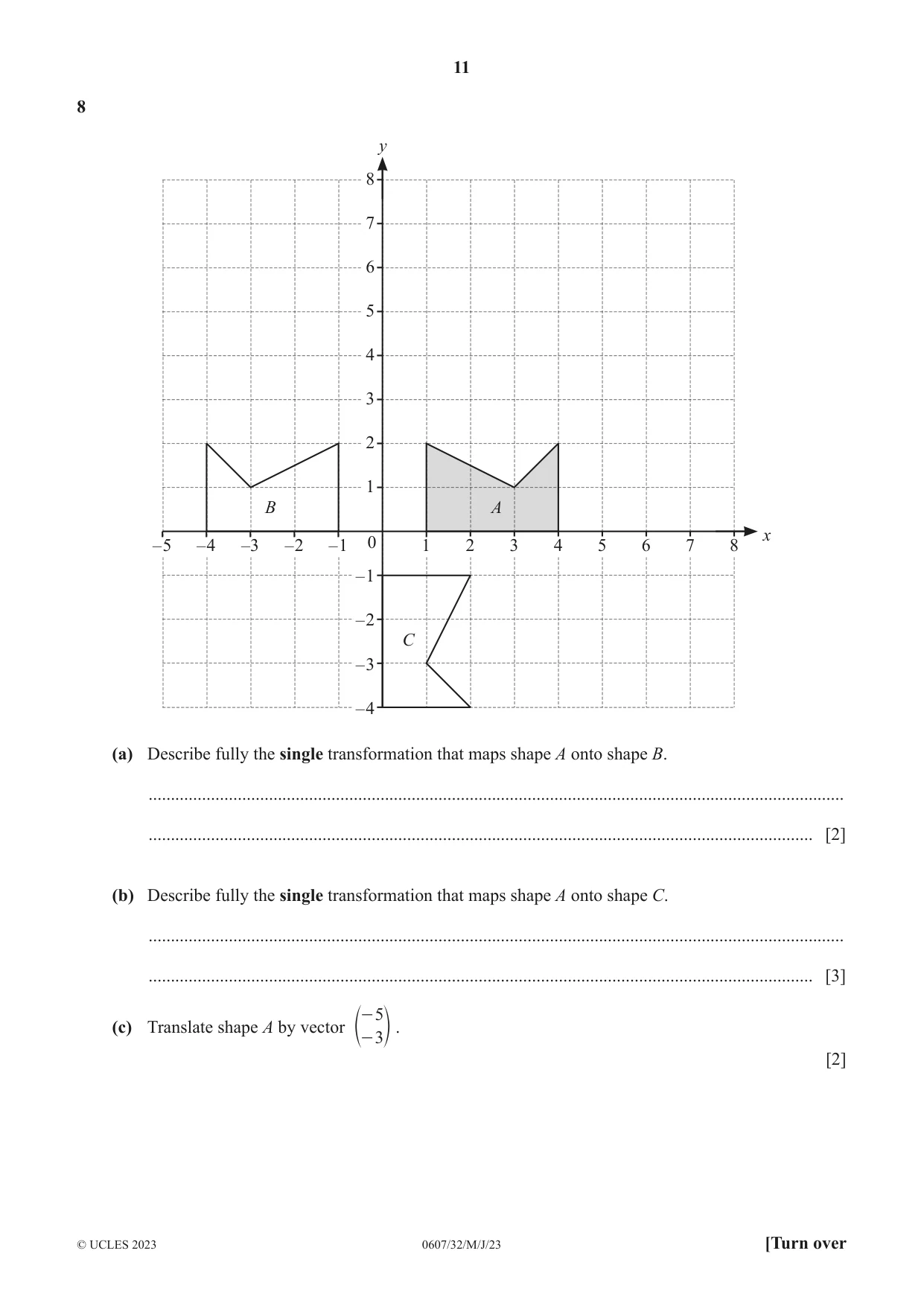 Cambridge IGCSE Mathematics - International 0607 2023 May/June Paper 3 · Variant 2 question paper, page 11 of 16