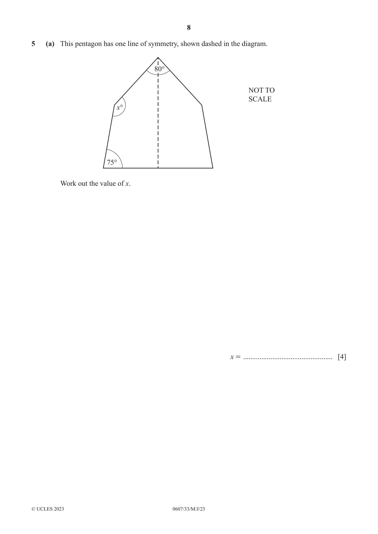 Cambridge IGCSE Mathematics - International 0607 2023 May/June Paper 3 · Variant 3 question paper, page 8 of 20