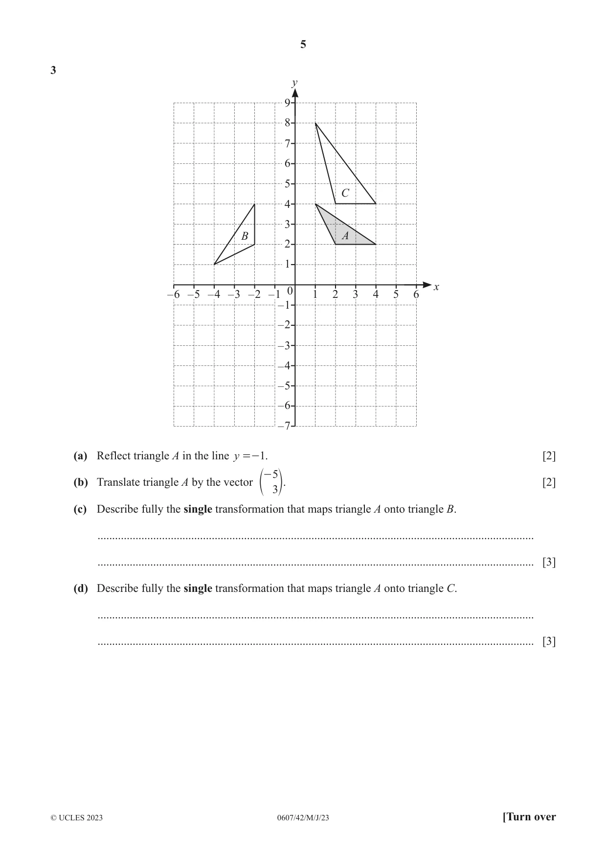 Cambridge IGCSE Mathematics - International 0607 2023 May/June Paper 4 · Variant 2 question paper, page 5 of 20