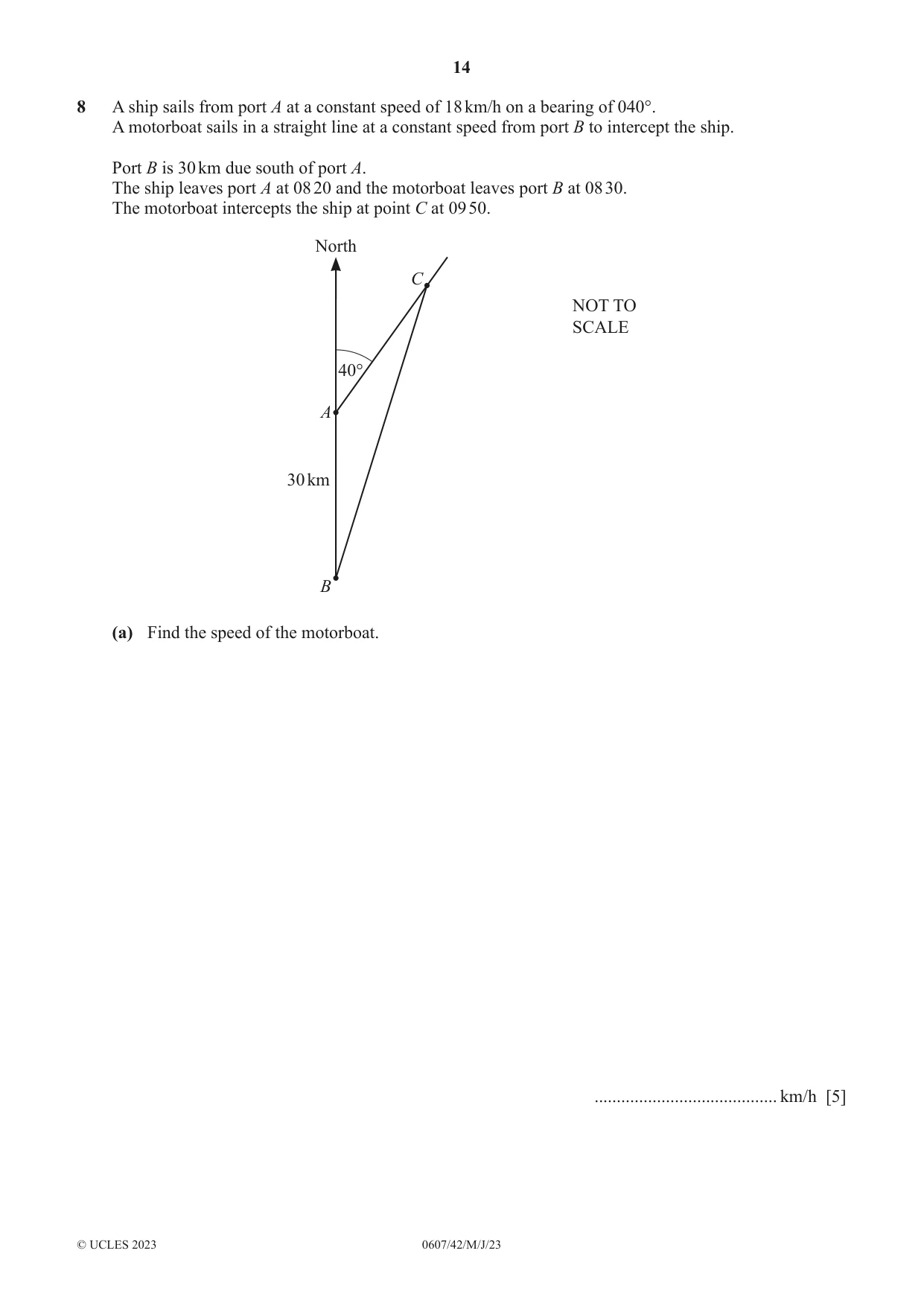 Cambridge IGCSE Mathematics - International 0607 2023 May/June Paper 4 · Variant 2 question paper, page 14 of 20