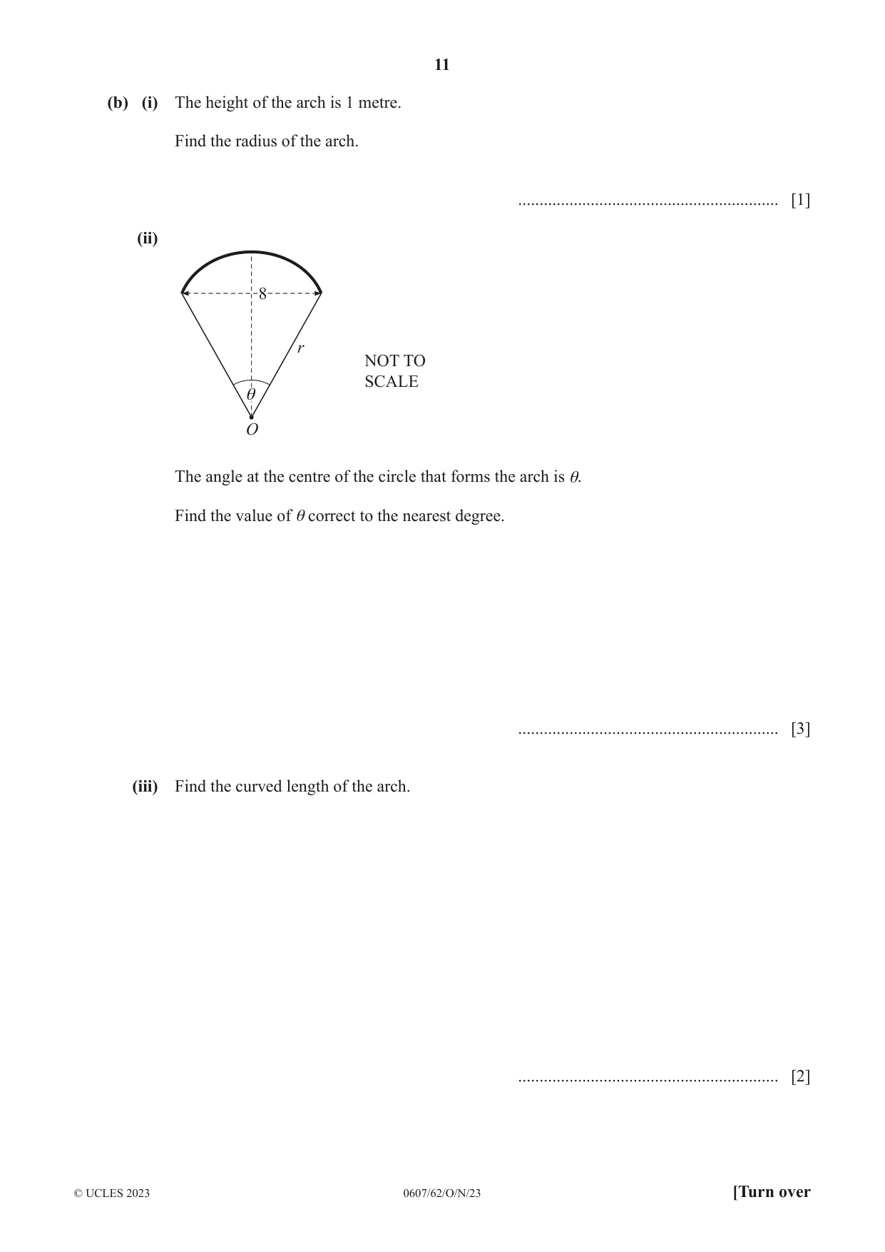 Cambridge IGCSE Mathematics - International 0607 2023 Oct/Nov Paper 6 · Variant 2 question paper, page 11 of 16