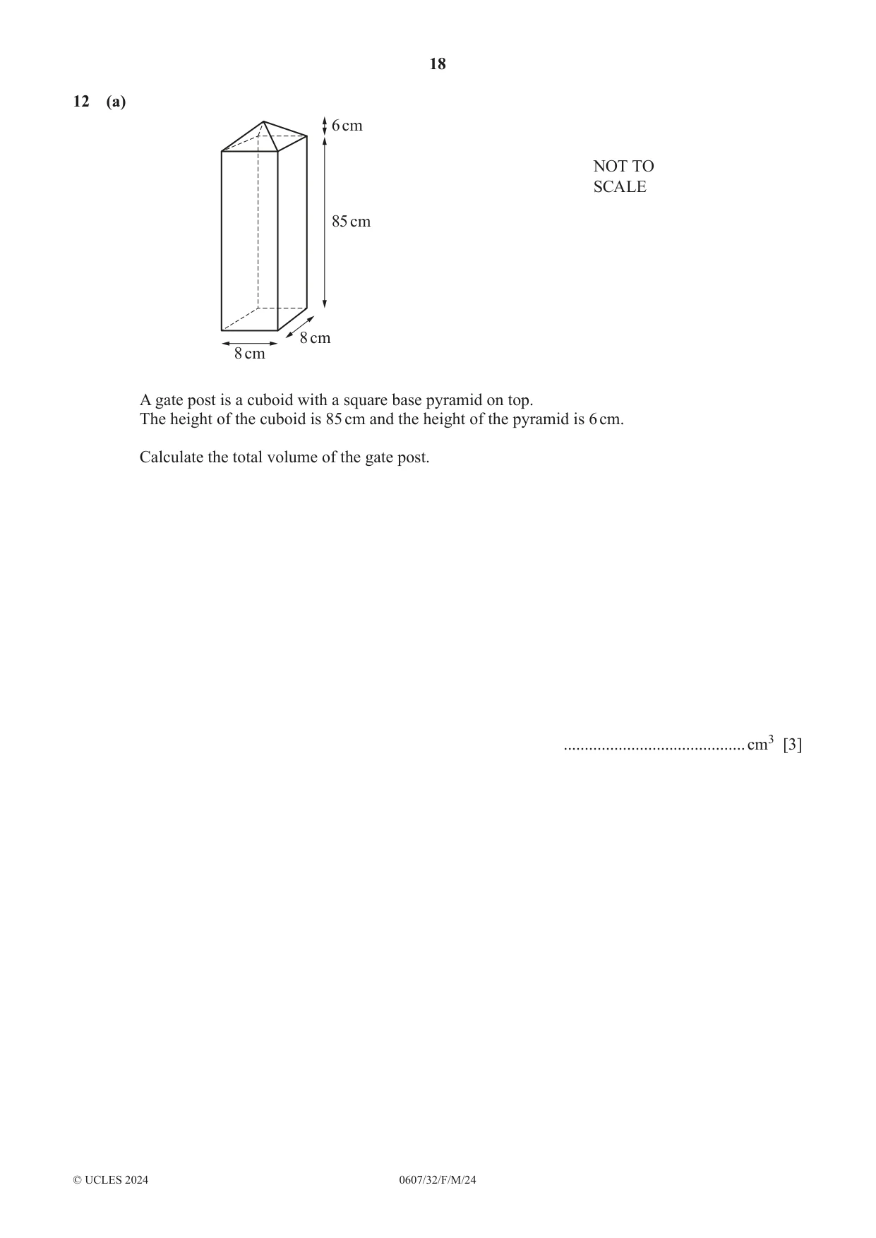 Cambridge IGCSE Mathematics - International 0607 2024 Feb/March Paper 3 · Variant 2 question paper, page 18 of 20