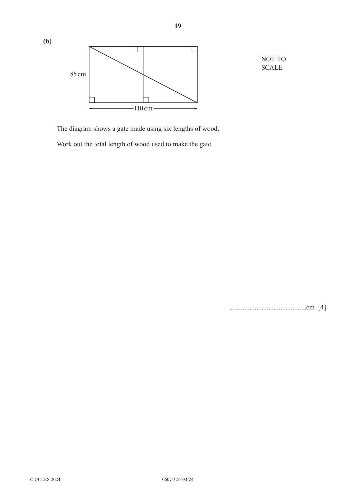 Cambridge IGCSE Mathematics - International 0607 2024 Feb/March Paper 3 · Variant 2 question paper, page 19 of 20
