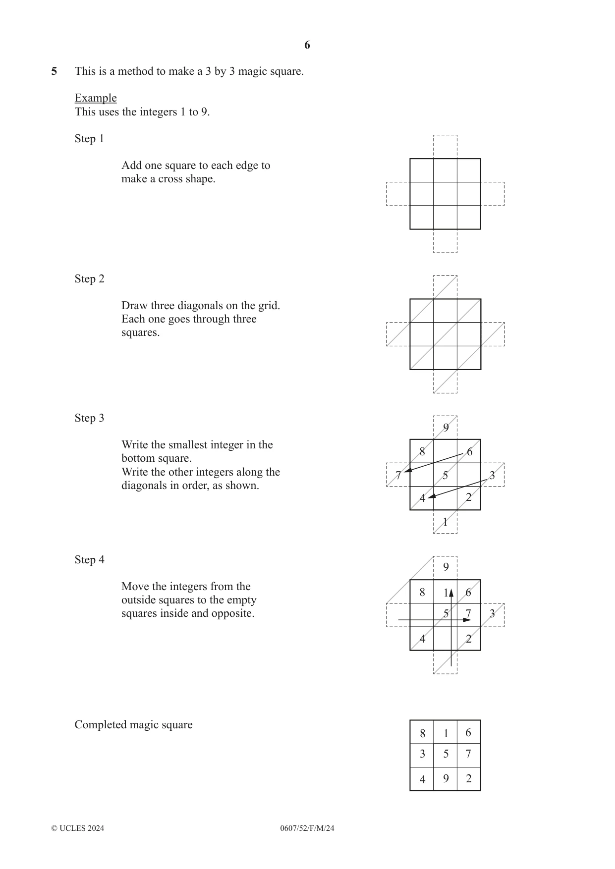 Cambridge IGCSE Mathematics - International 0607 2024 Feb/March Paper 5 · Variant 2 question paper, page 6 of 8