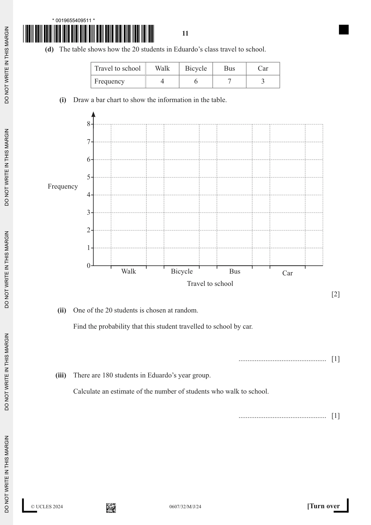 Cambridge IGCSE Mathematics - International 0607 2024 May/June Paper 3 · Variant 2 question paper, page 11 of 16