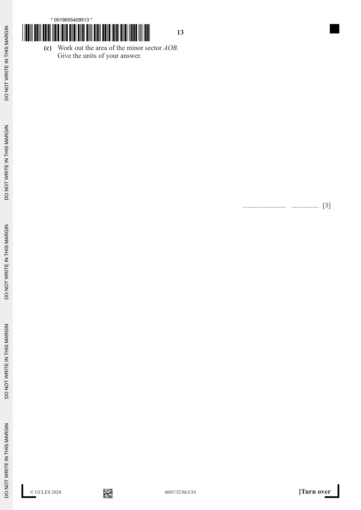 Cambridge IGCSE Mathematics - International 0607 2024 May/June Paper 3 · Variant 2 question paper, page 13 of 16