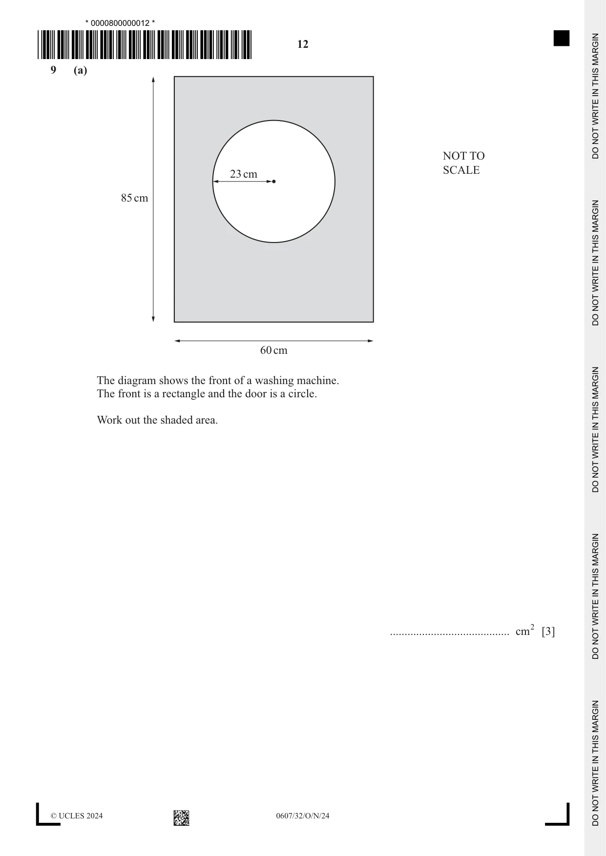 Cambridge IGCSE Mathematics - International 0607 2024 Oct/Nov Paper 3 · Variant 2 question paper, page 12 of 16