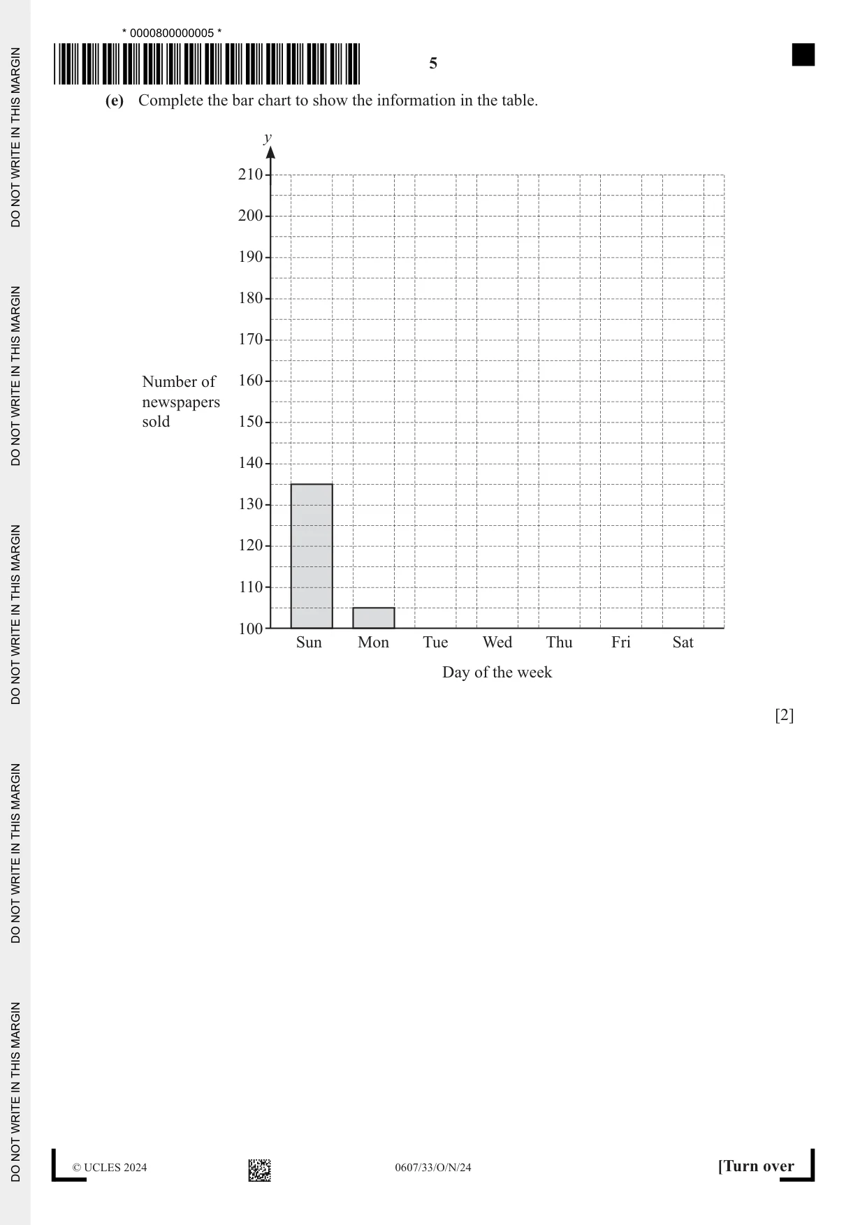 Cambridge IGCSE Mathematics - International 0607 2024 Oct/Nov Paper 3 · Variant 3 question paper, page 5 of 16