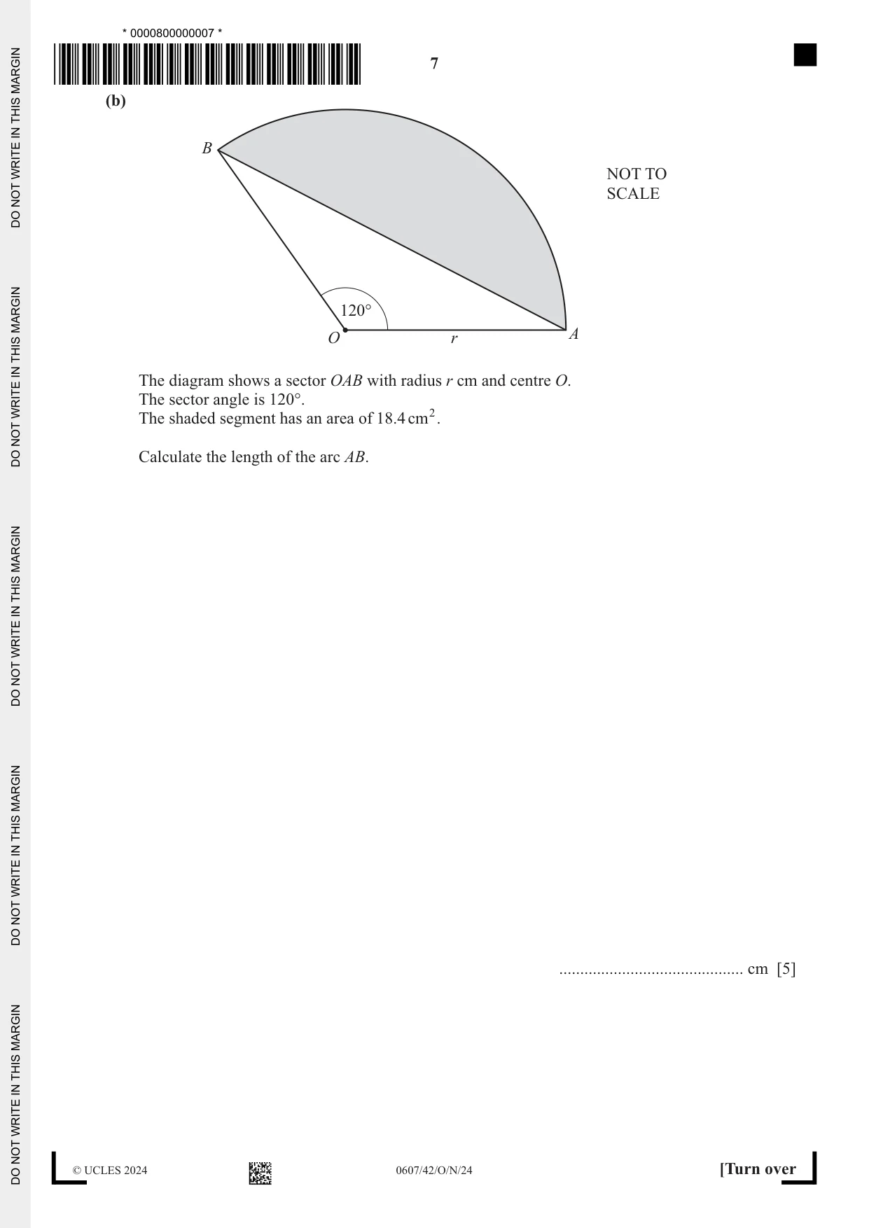 Cambridge IGCSE Mathematics - International 0607 2024 Oct/Nov Paper 4 · Variant 2 question paper, page 7 of 20