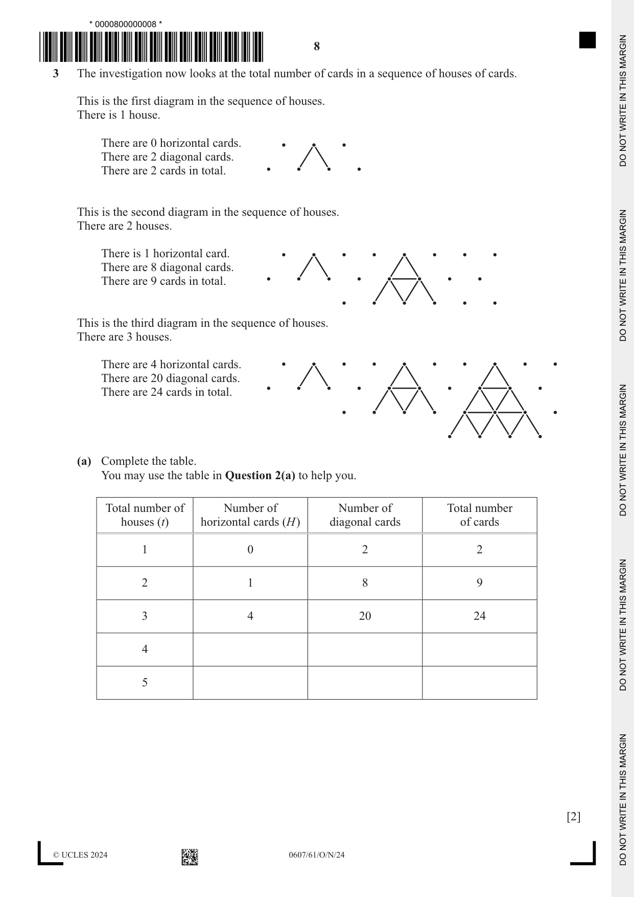 Cambridge IGCSE Mathematics - International 0607 2024 Oct/Nov Paper 6 · Variant 1 question paper, page 8 of 16