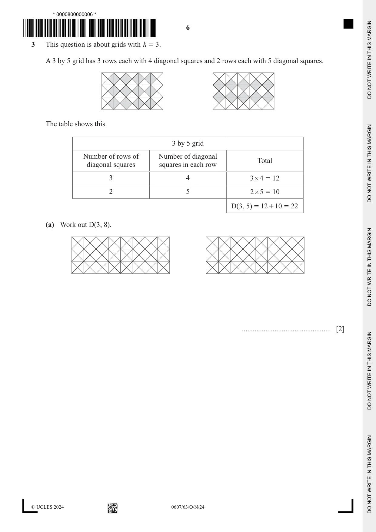 Cambridge IGCSE Mathematics - International 0607 2024 Oct/Nov Paper 6 · Variant 3 question paper, page 6 of 20