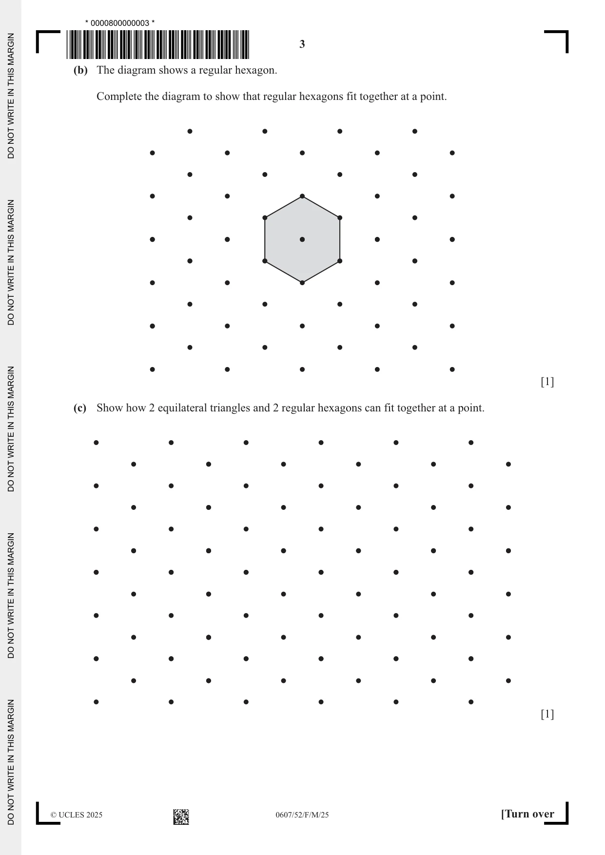 Cambridge IGCSE Mathematics - International 0607 2025 Feb/March Paper 5 · Variant 2 question paper, page 3 of 12