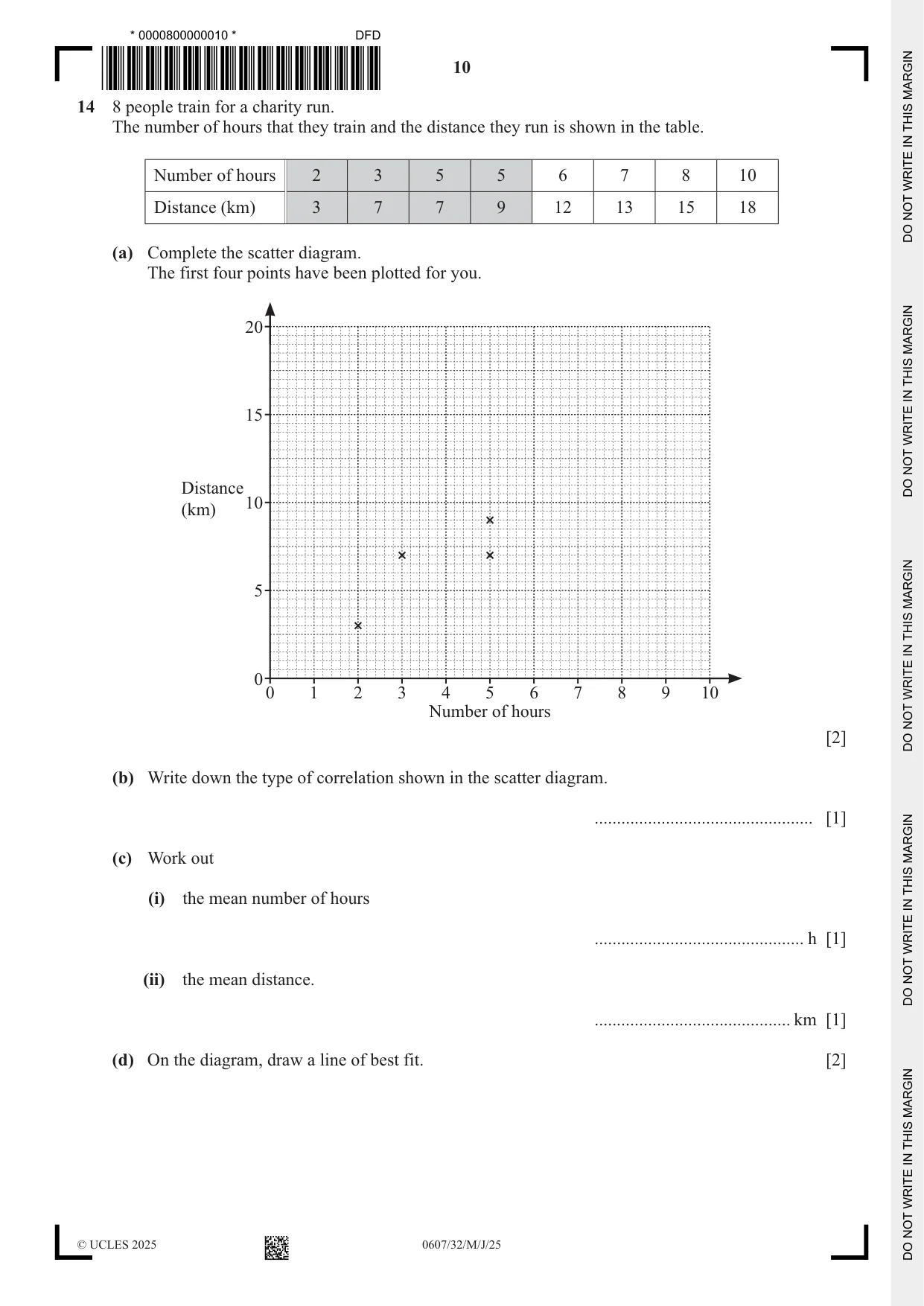 Cambridge IGCSE Mathematics - International 0607 2025 May/June Paper 3 · Variant 2 question paper, page 10 of 12